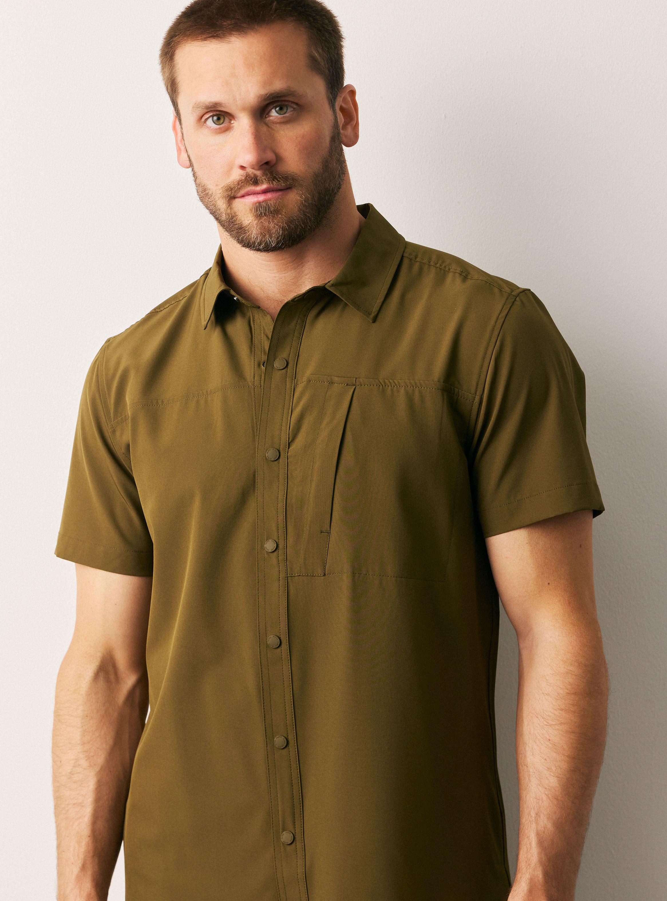 Camisa Manga Corta con Bolsillo en Pecho-2