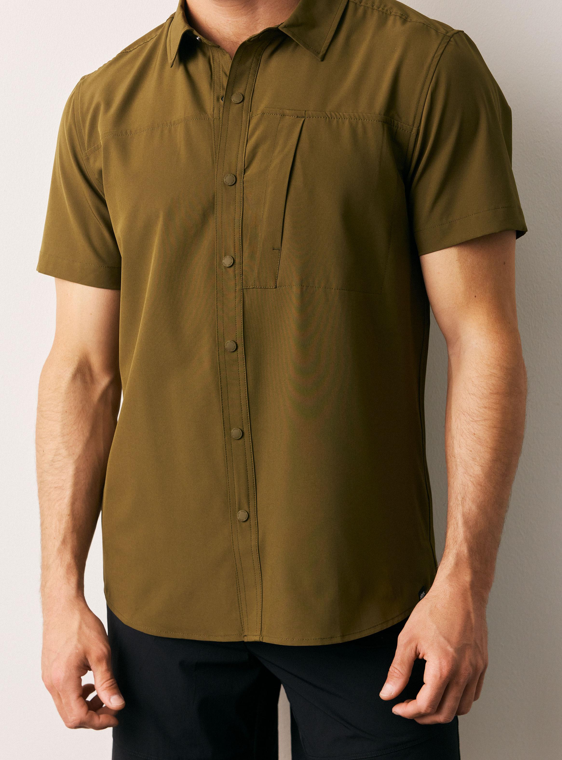 Camisa Manga Corta con Bolsillo en Pecho-3