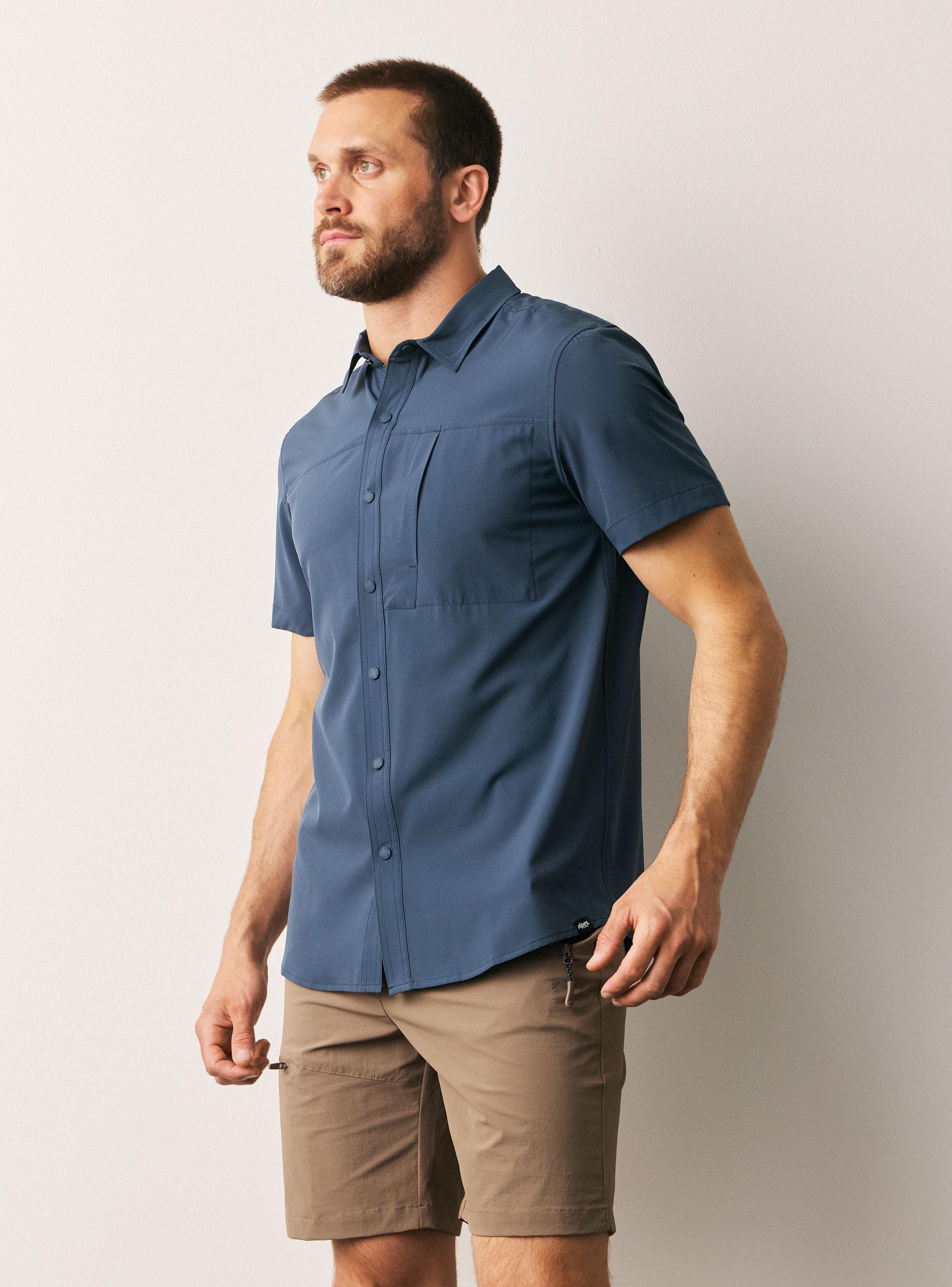 Camisa Manga Corta con Bolsillo en Pecho-0
