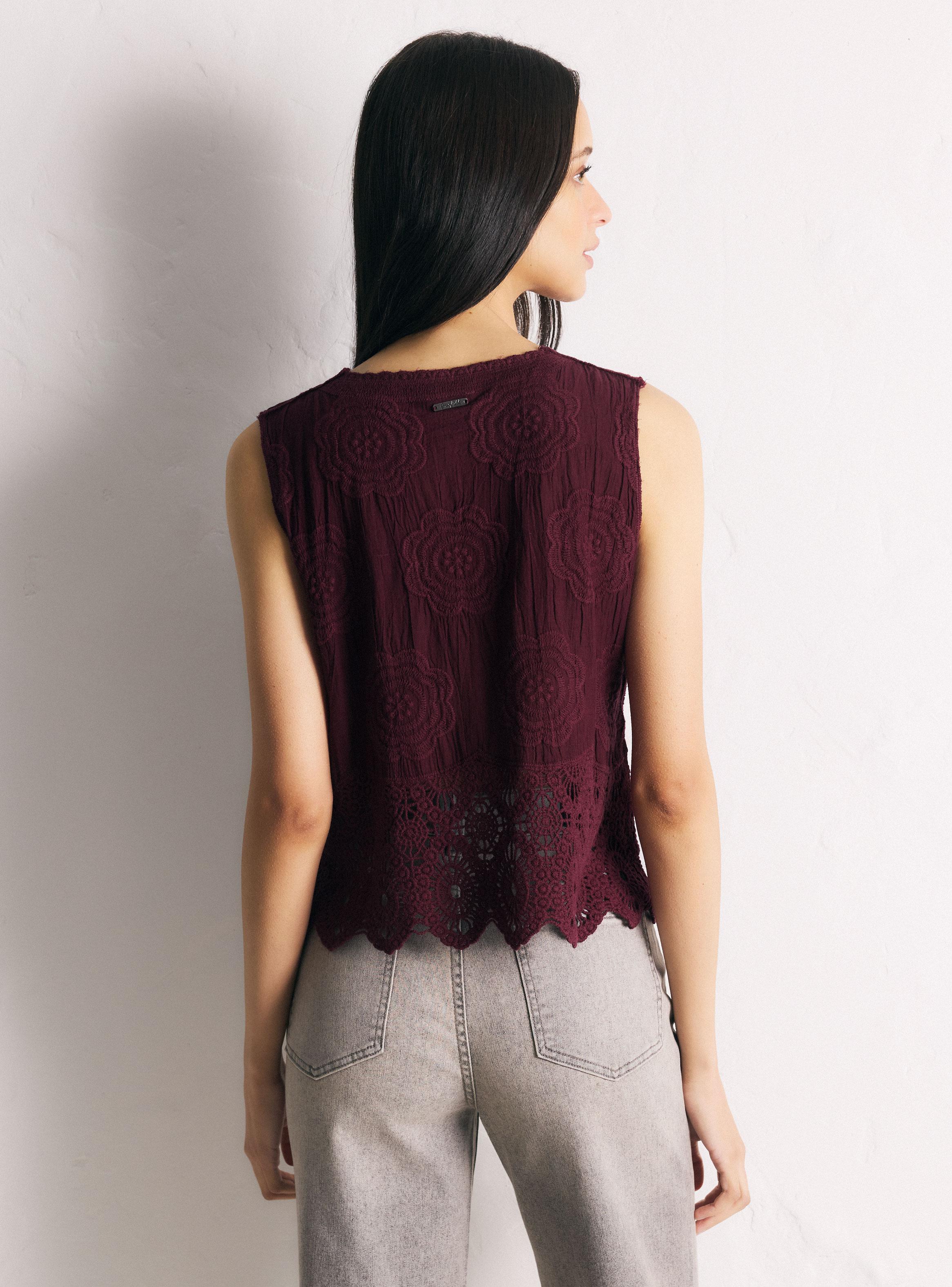 Blusa Gillet Bordado-1