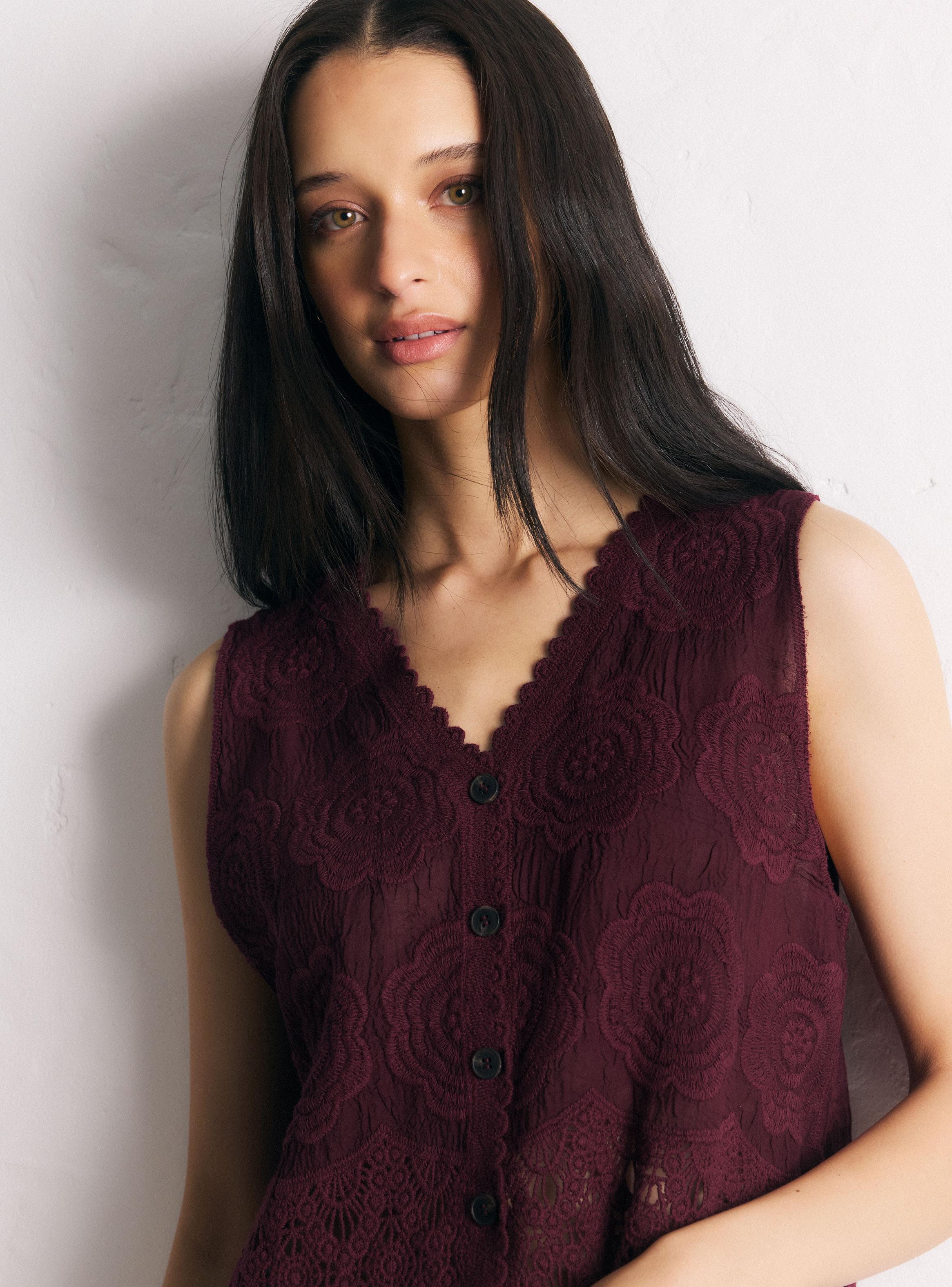 Blusa Gillet Bordado-2