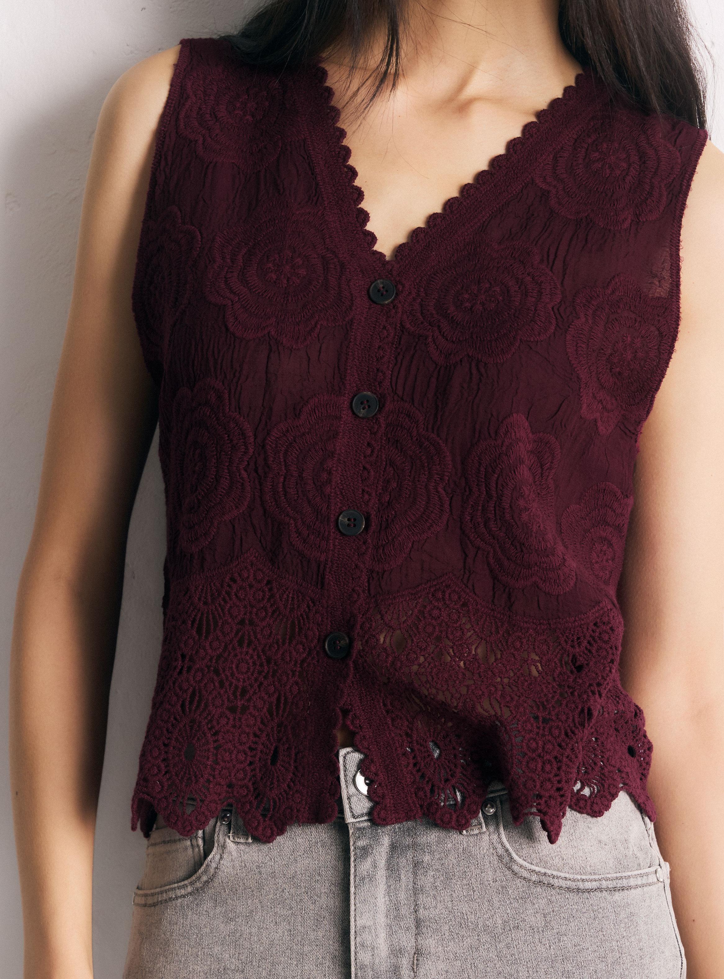 Blusa Gillet Bordado-3