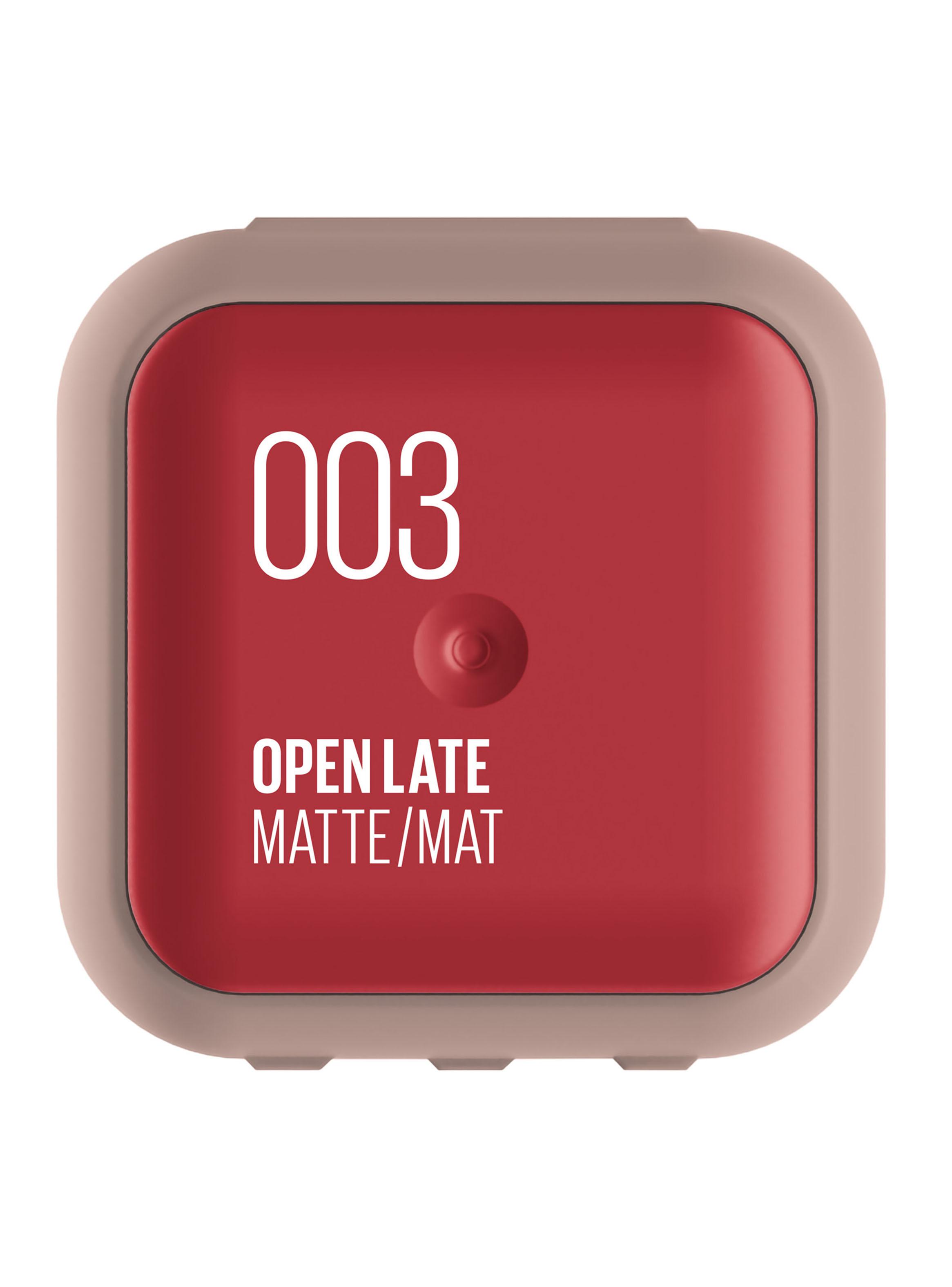 Labial Hidratante Maybelline Serum Lipstick Mate 003 Open Late-3