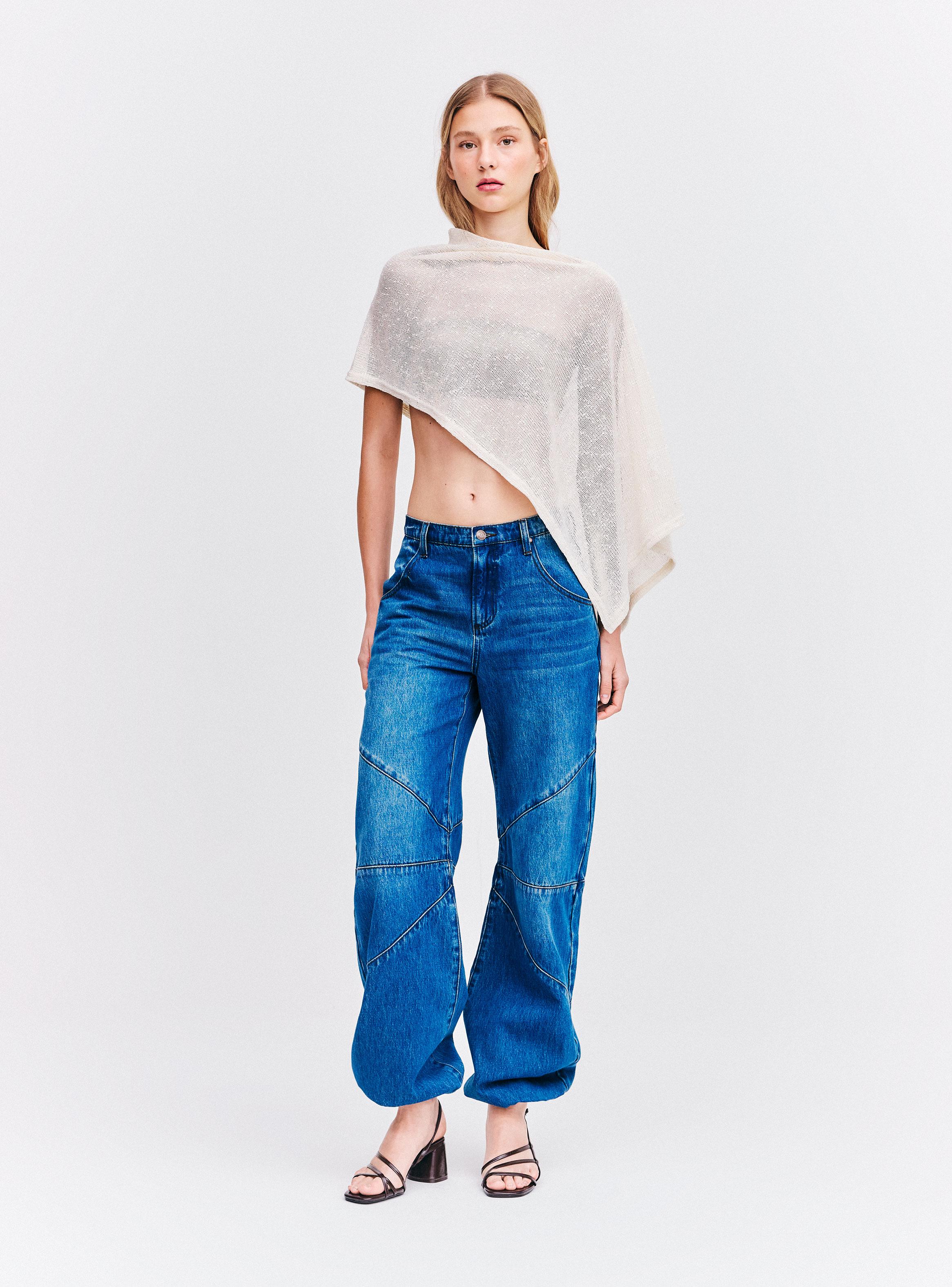 Polera Capa Asimétrica con Lurex-4