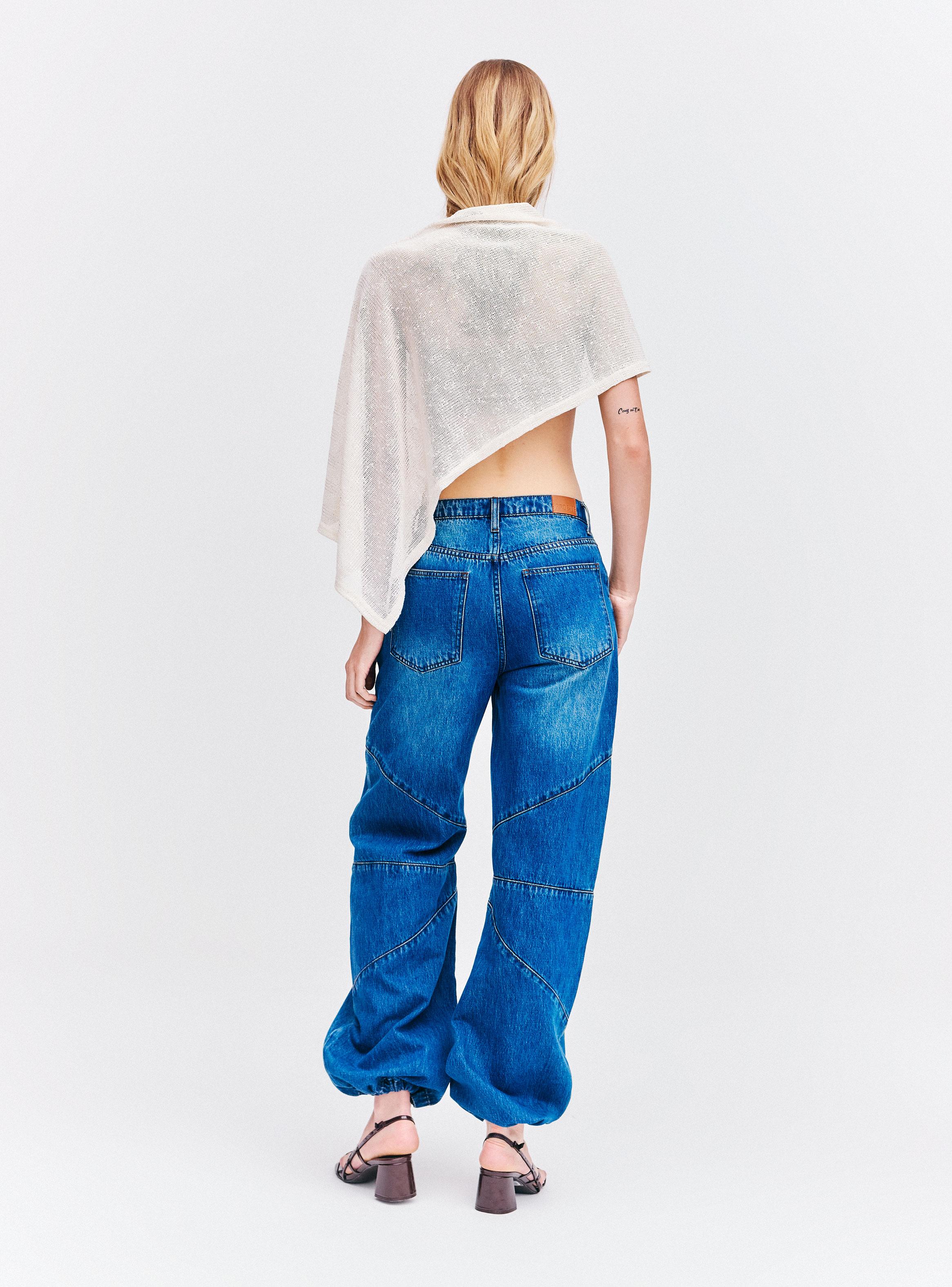 Polera Capa Asimétrica con Lurex-5