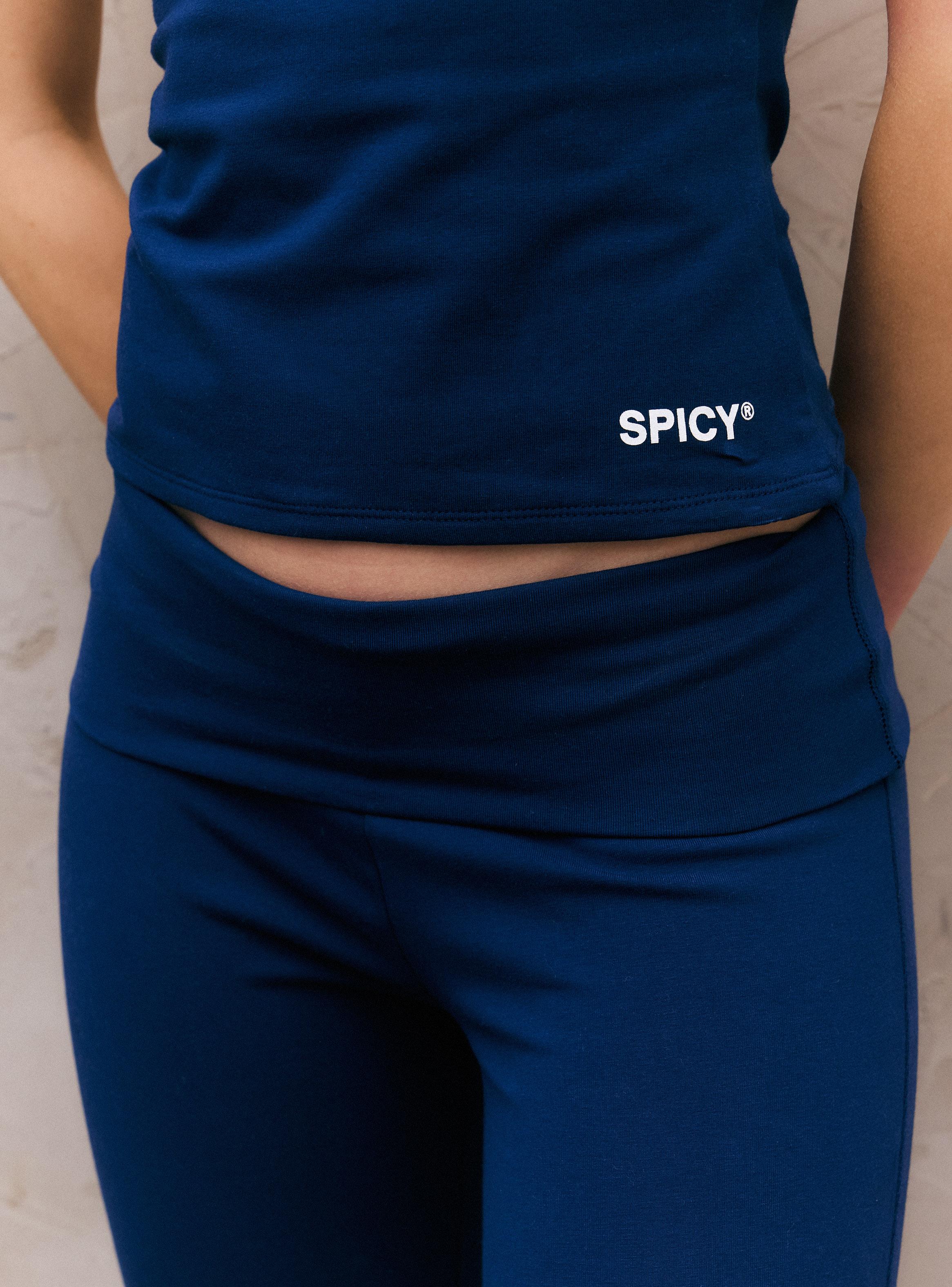 Polera Strapless Colaboración Spicy con Texto Estampado-2