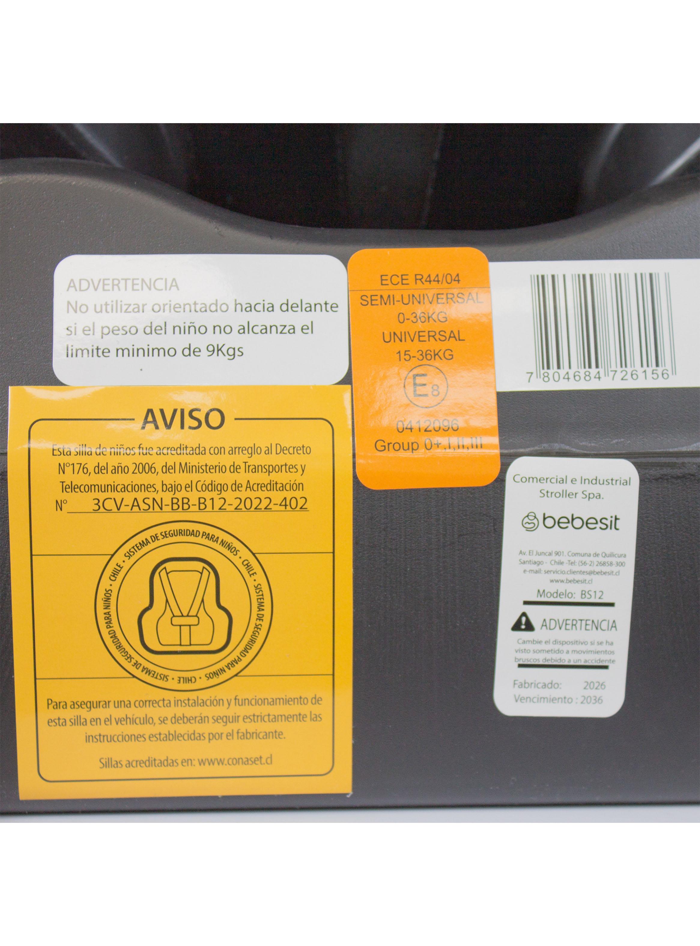 Silla de Auto Saturn 360° Negra-4