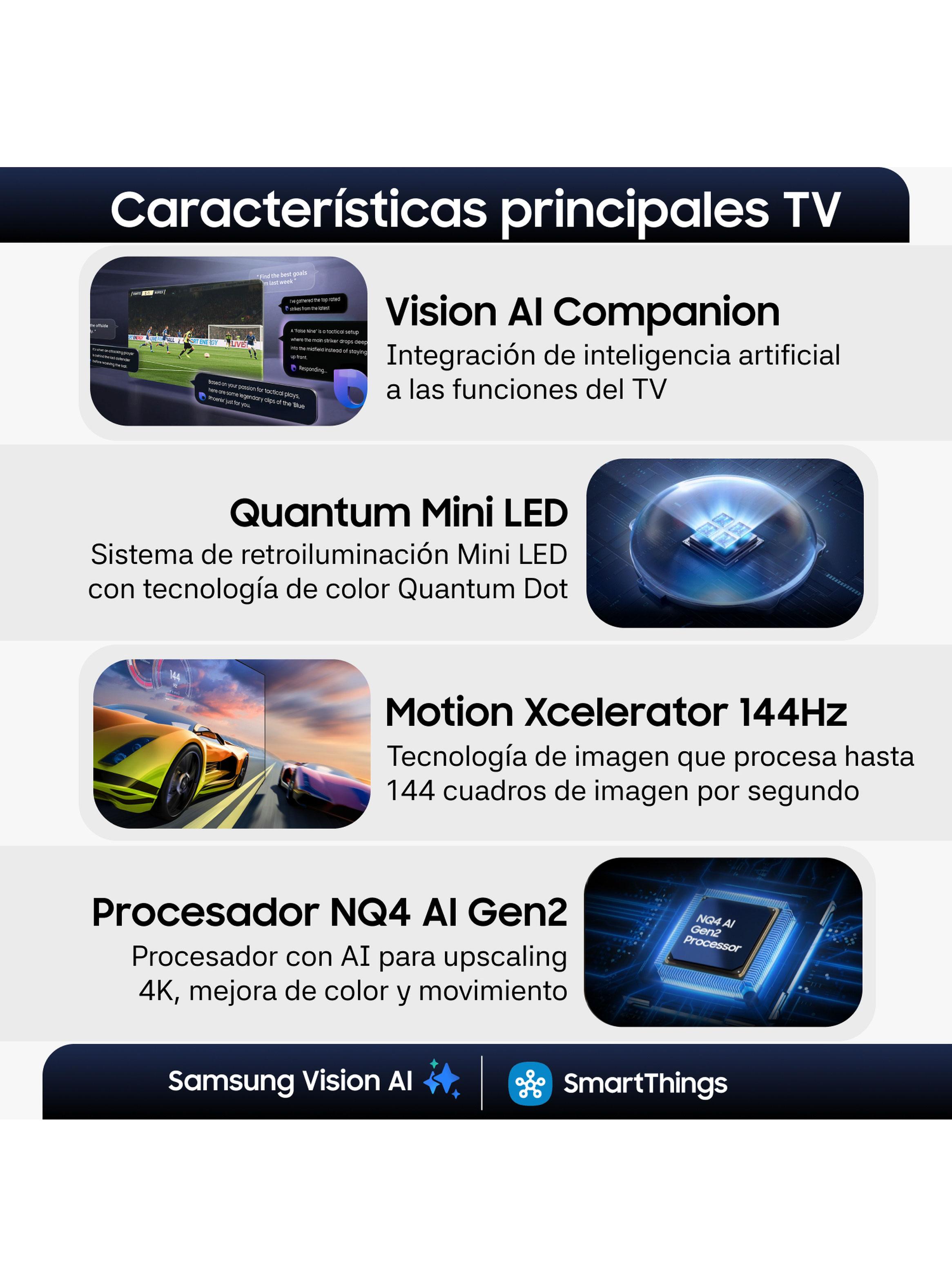 Neo QLED Smart TV 65'' 4K UHD Vision AI QN80H 2026 + Control por Voz-4
