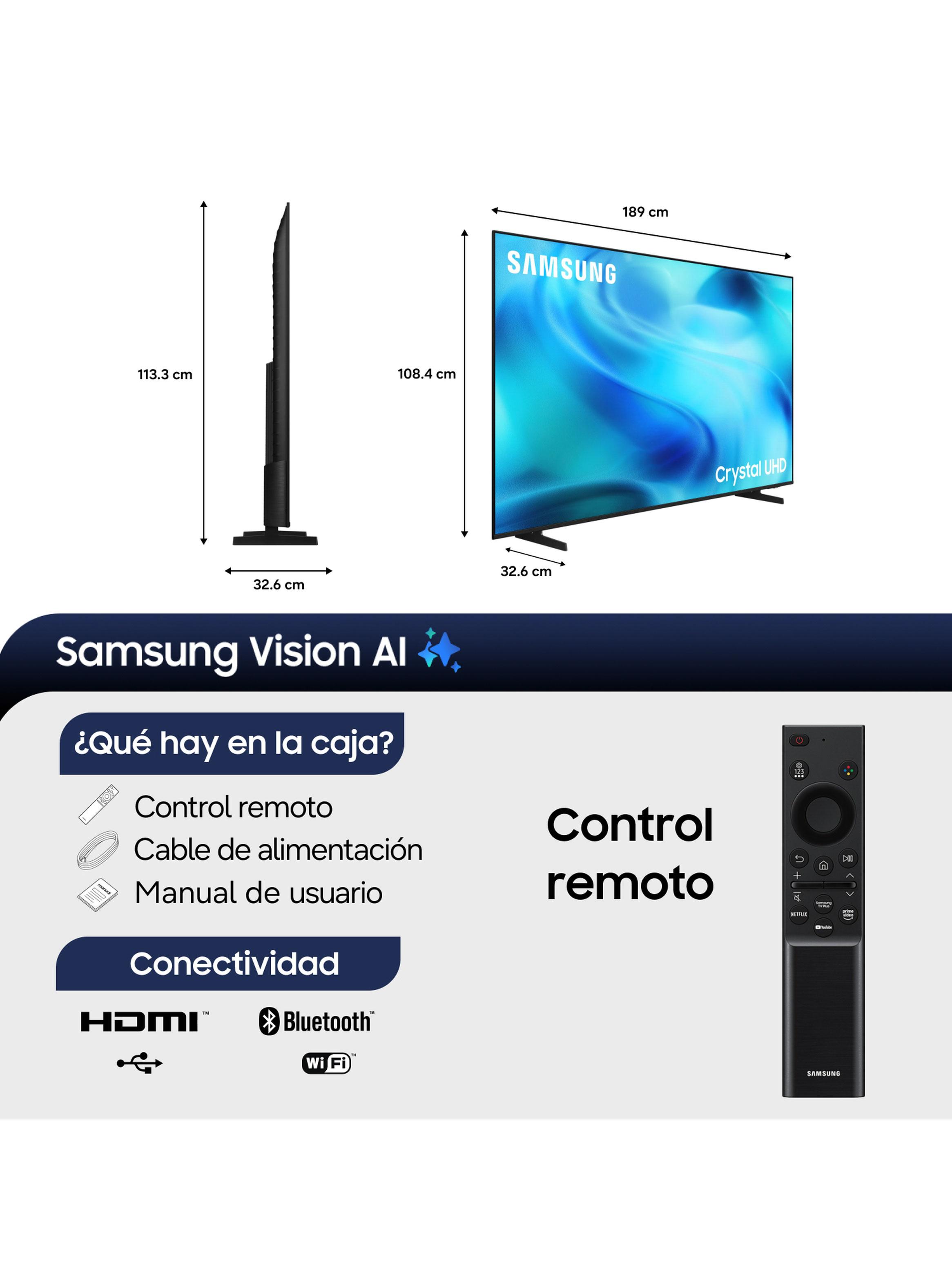 LED Smart TV 85'' 4K Crystal UHD Vision AI U8000H 2026-1