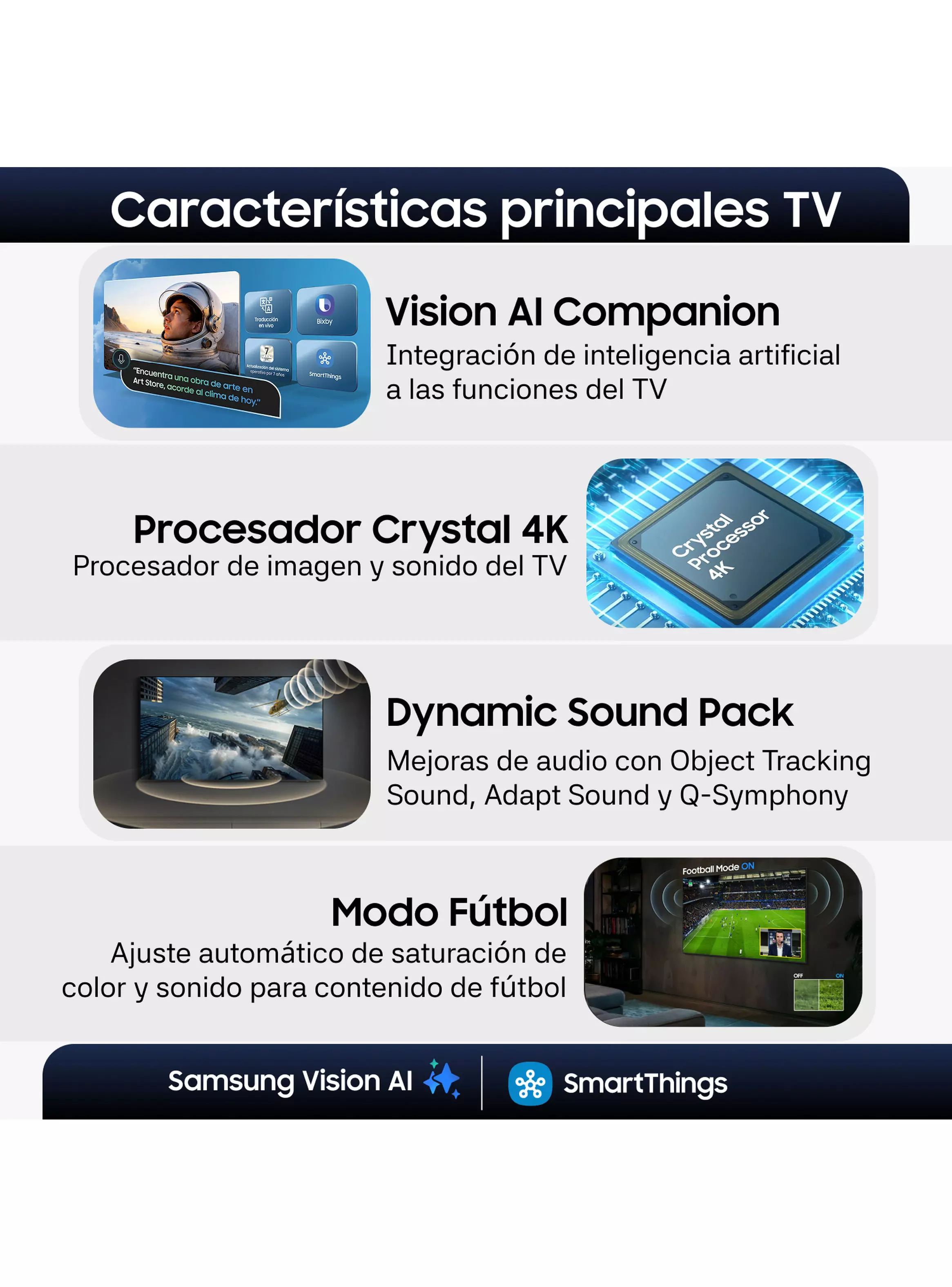 LED Smart TV 85'' 4K Crystal UHD Vision AI U8000H 2026-3