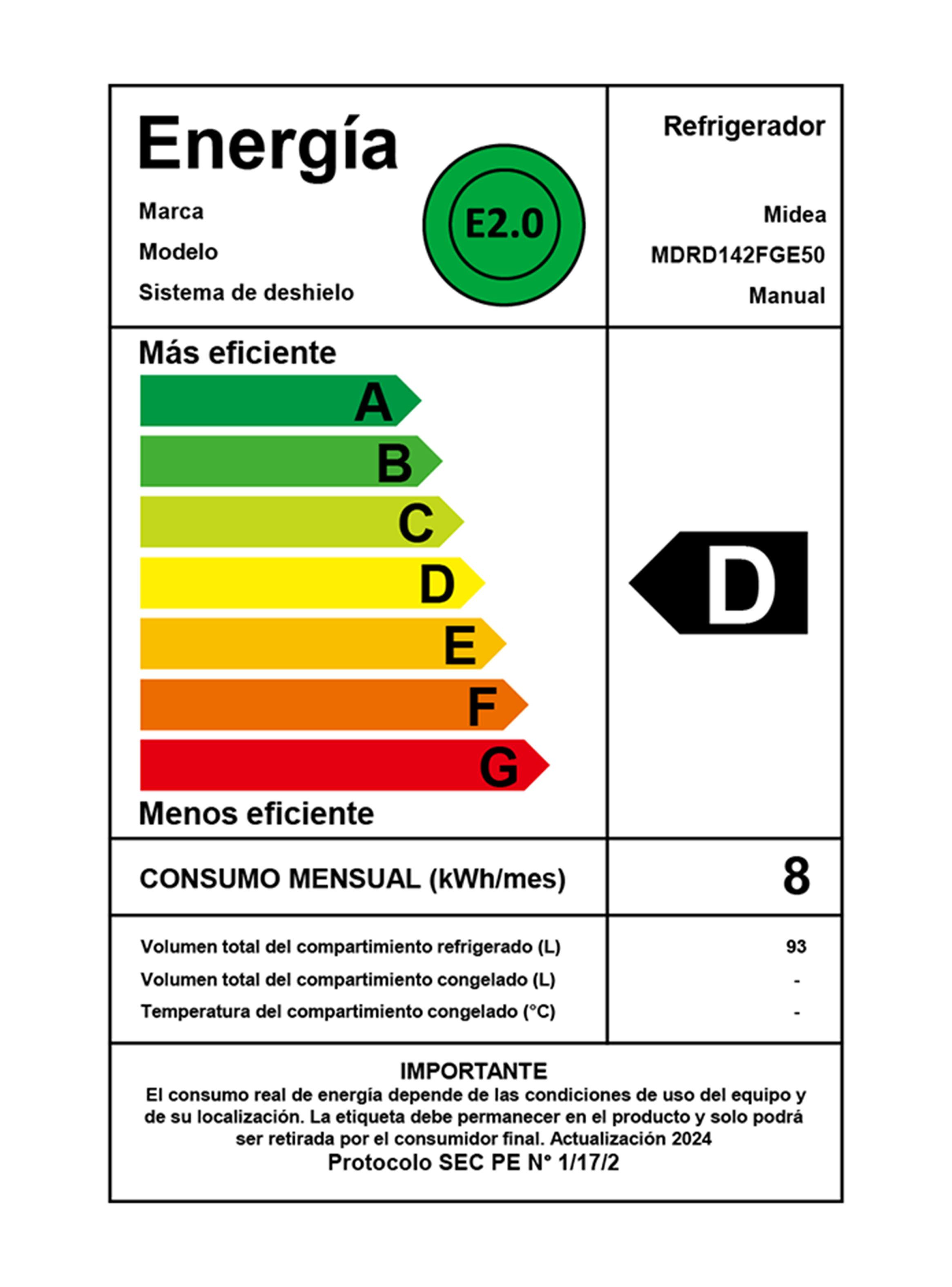 Frigobar Frío Directo 93 Litros MDRD142FGE50-4