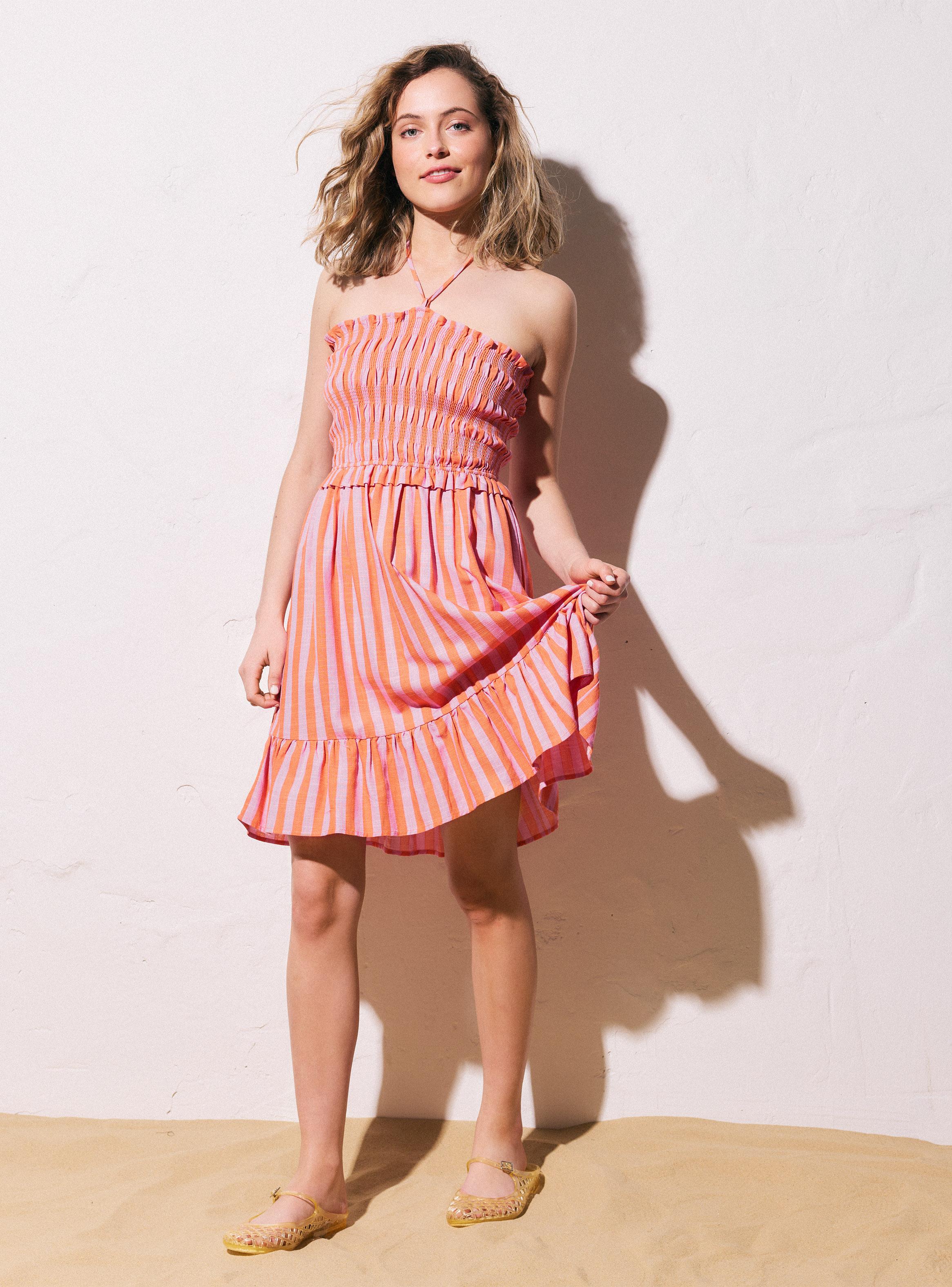 Vestido Pecho Diseño Panal-4