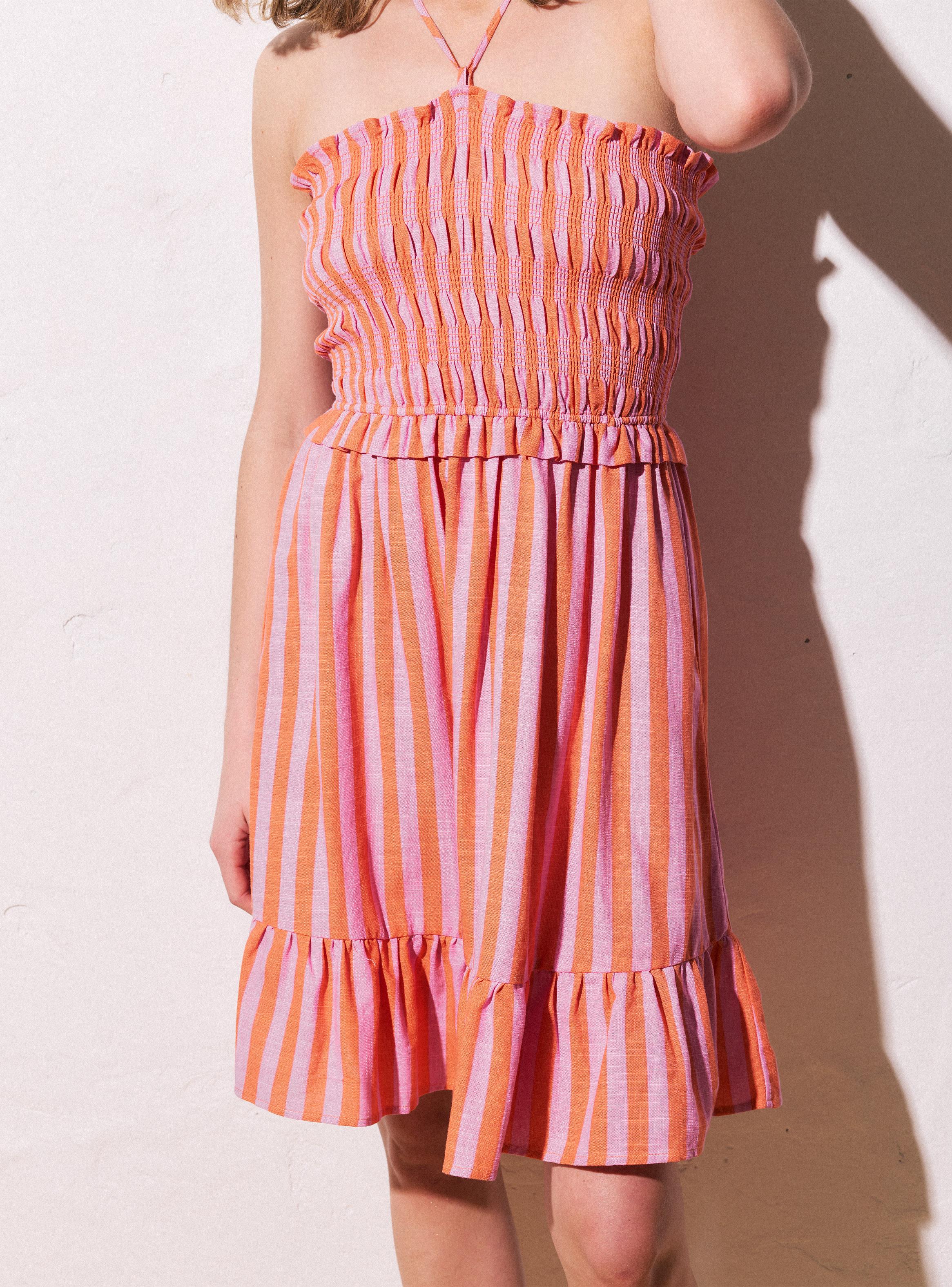 Vestido Pecho Diseño Panal-3