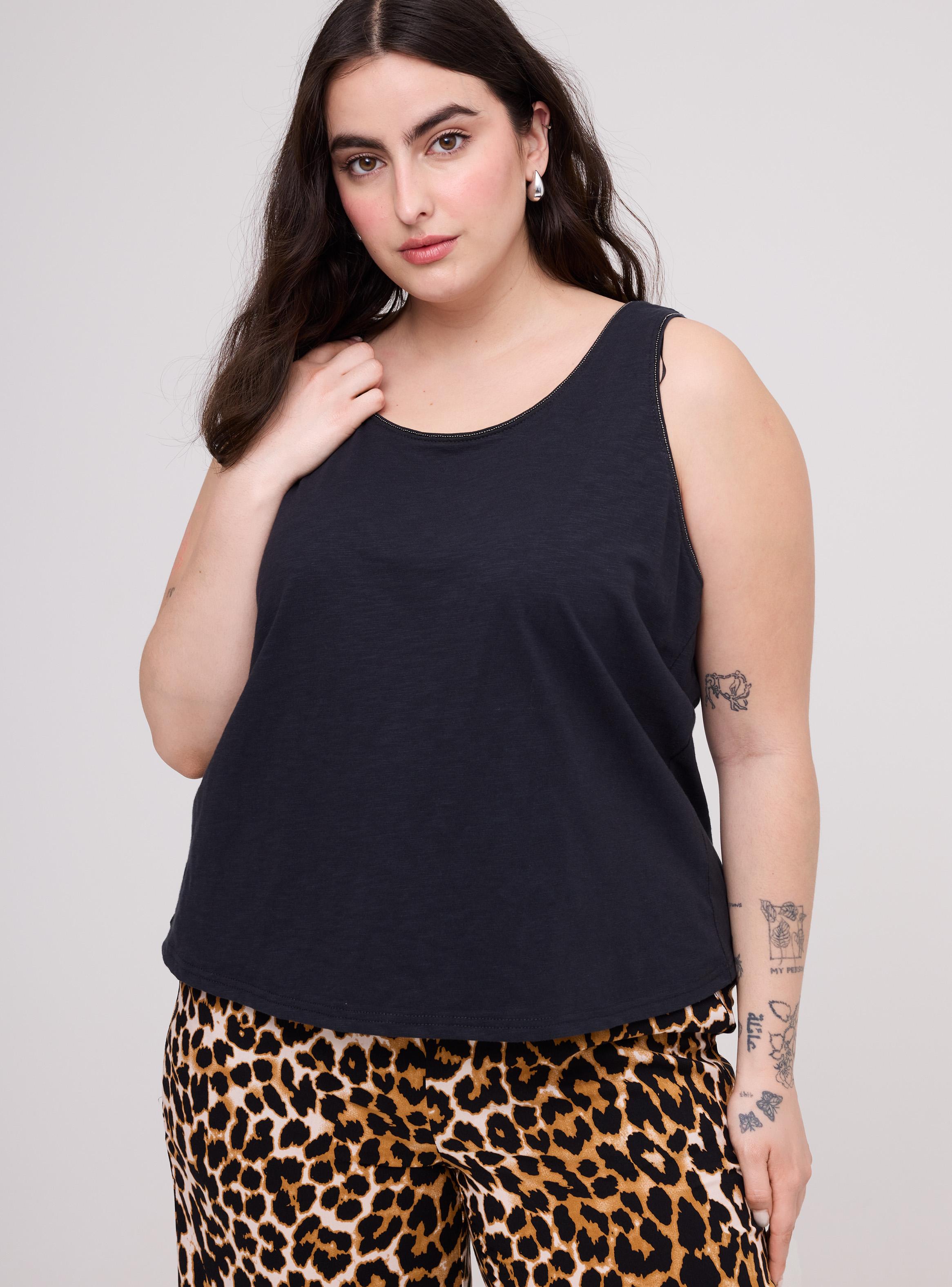 Polera sin Manga Cuello Redondo Básica Lisa-2