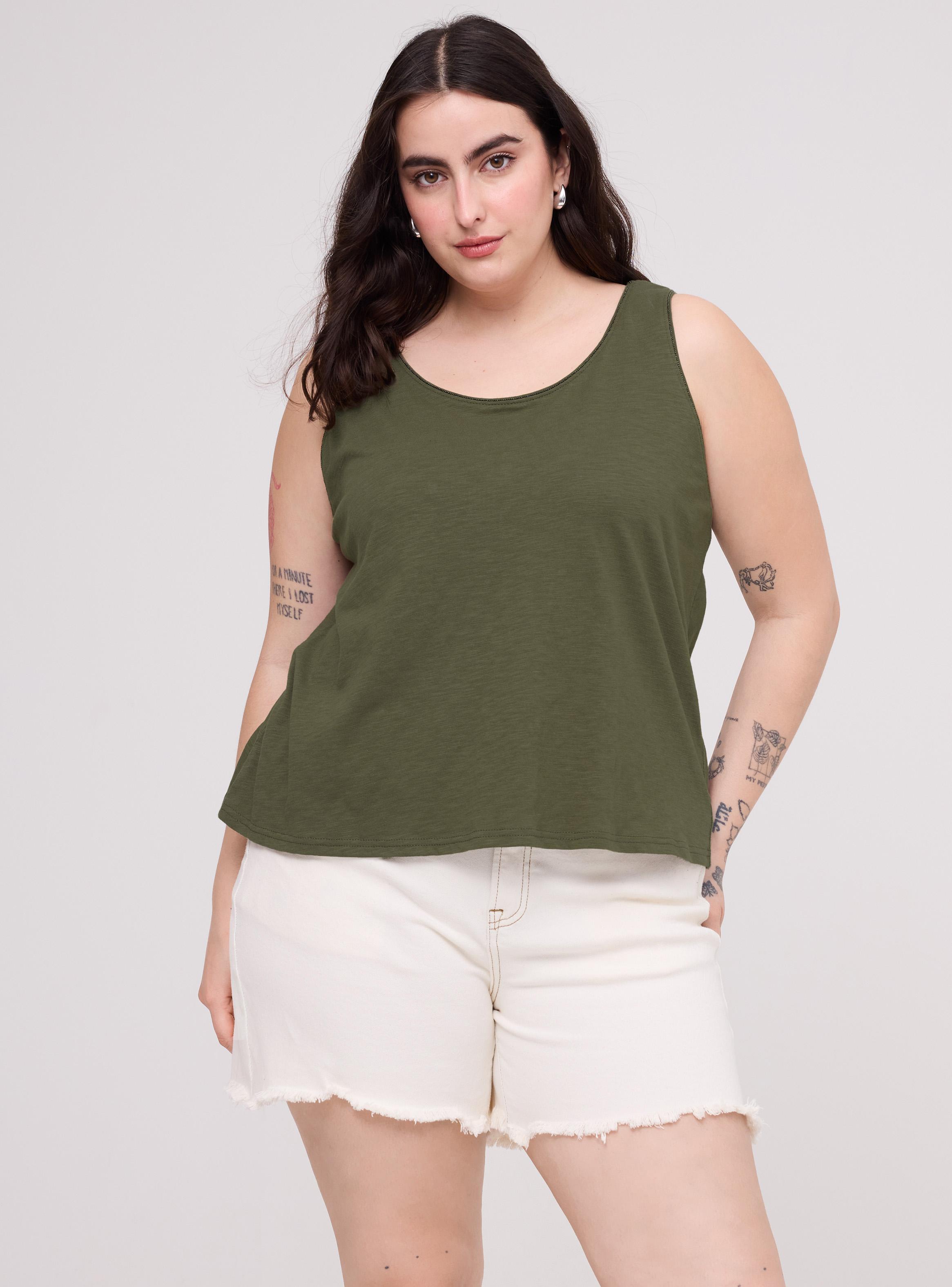 Polera sin Manga Cuello Redondo Básica Lisa-0