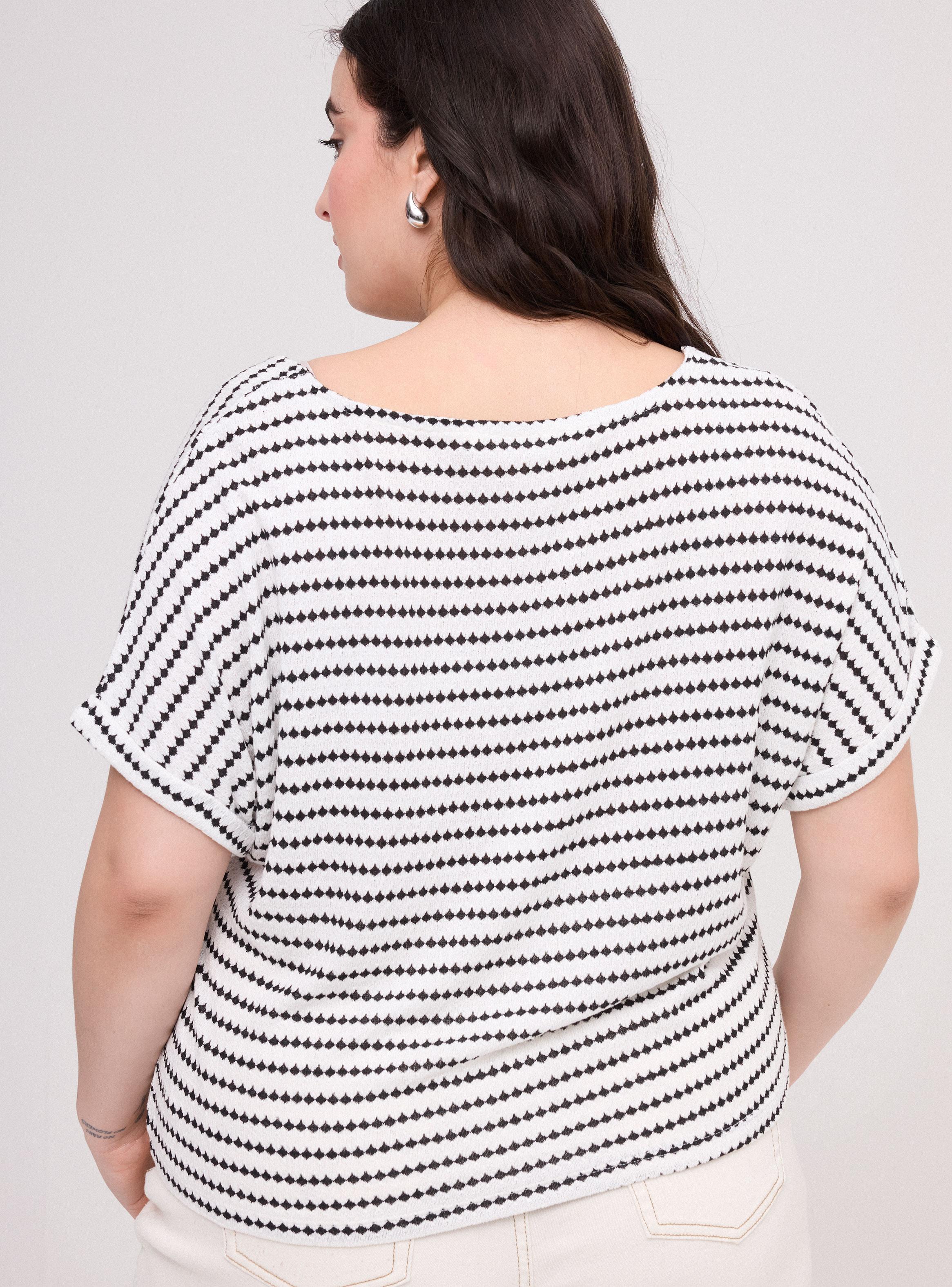 Polera Manga Corta Cuello V Botones-3