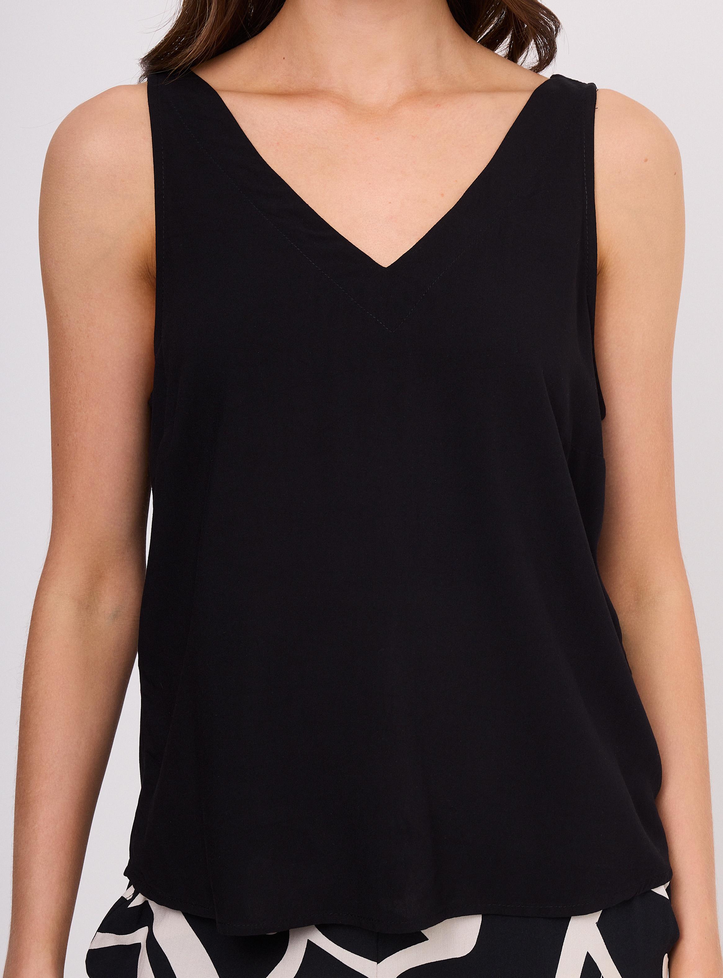 Blusa con Escote en V-2