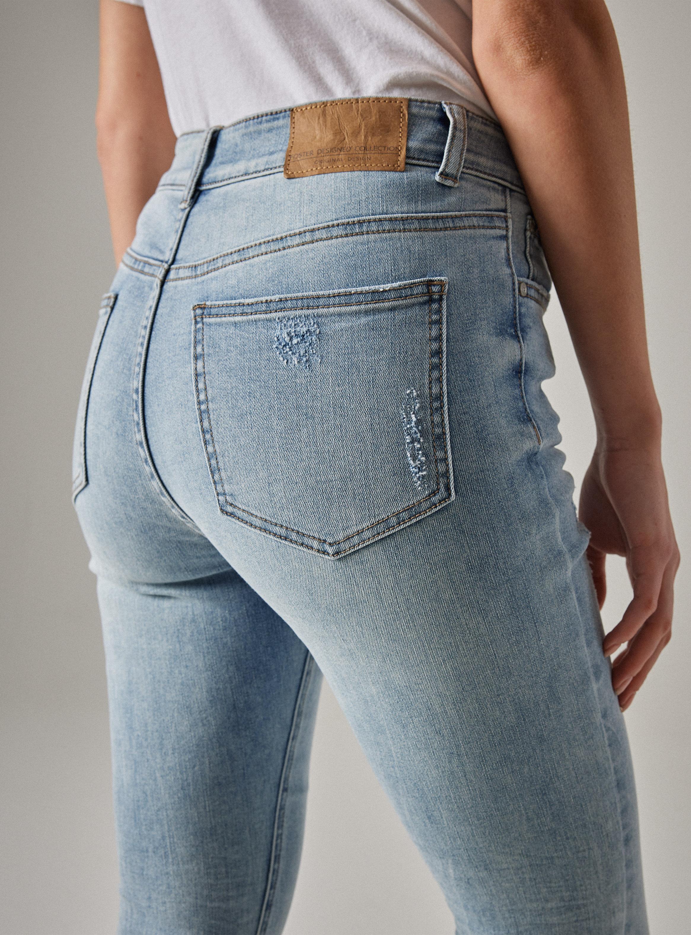 Jeans Tiro Alto Básicos 5 Bolsillos Super Skinny-3