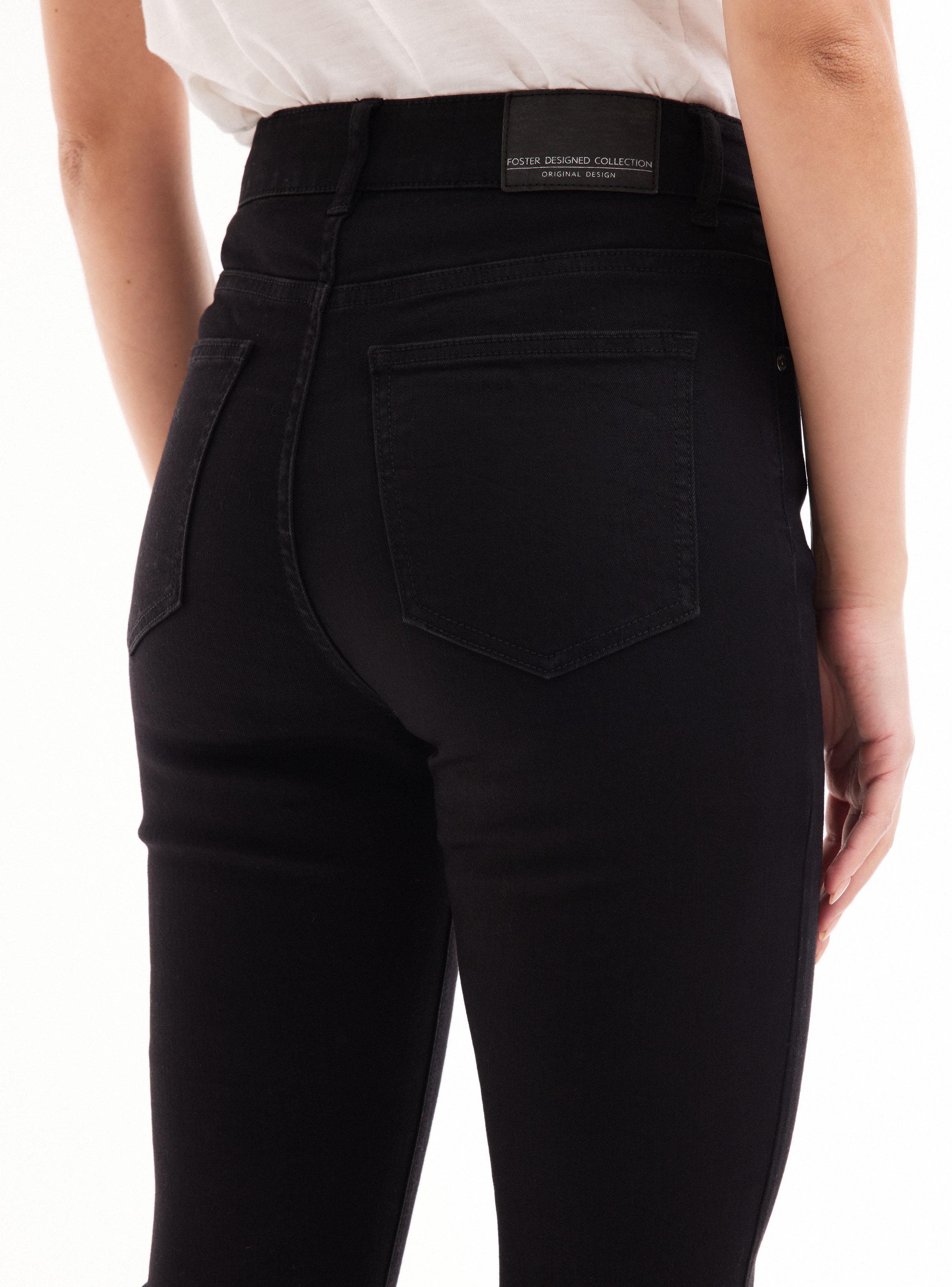 Jeans Básico Alto Denim Bolsillos-9