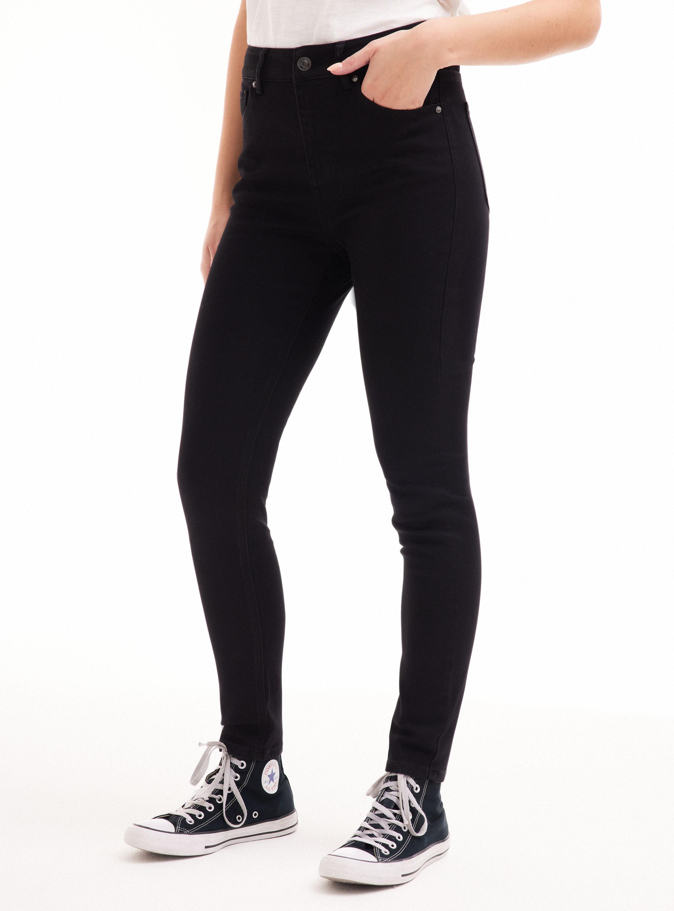 Jeans Básico Alto Denim Bolsillos-6