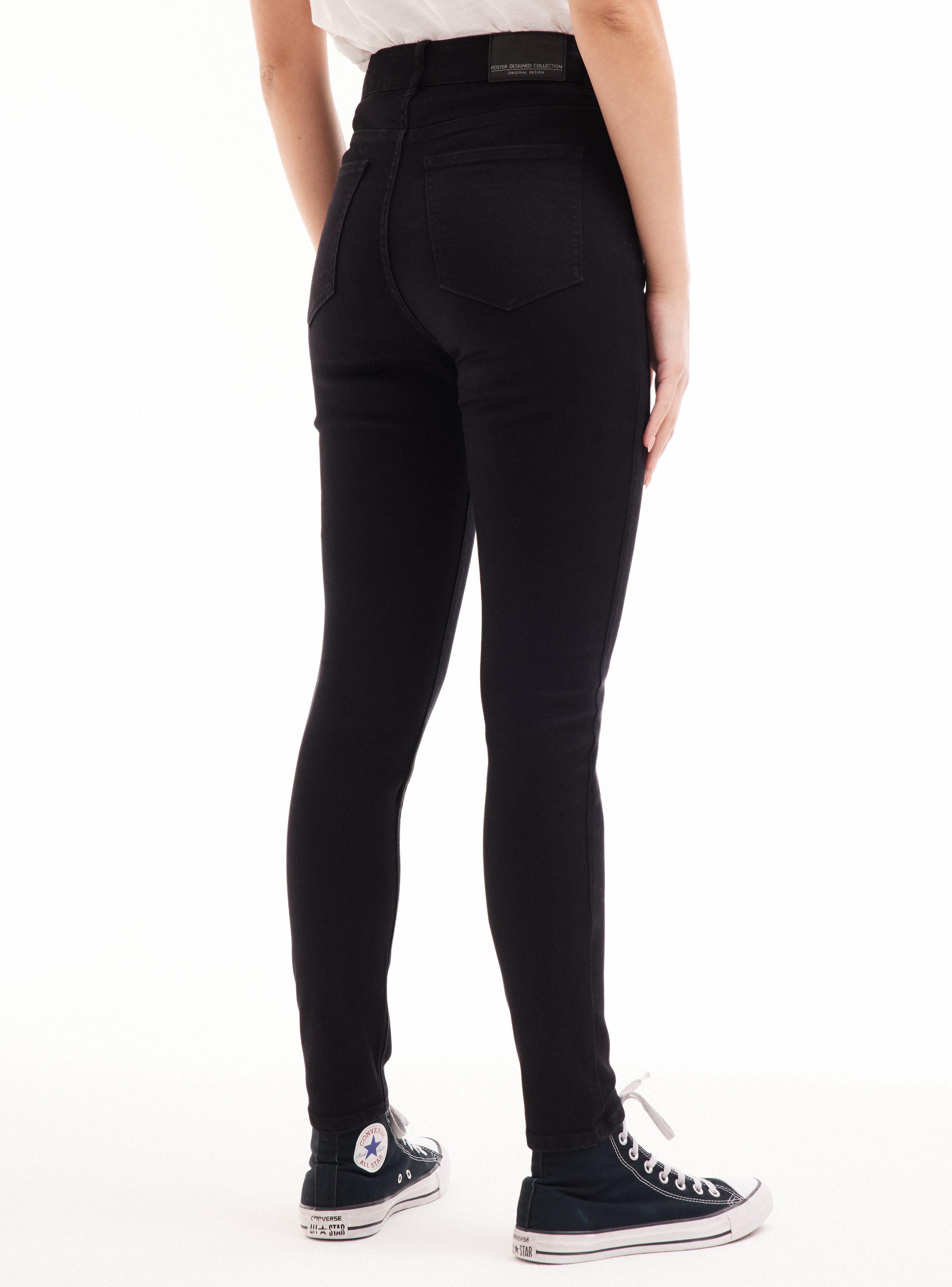 Jeans Básico Alto Denim Bolsillos-7