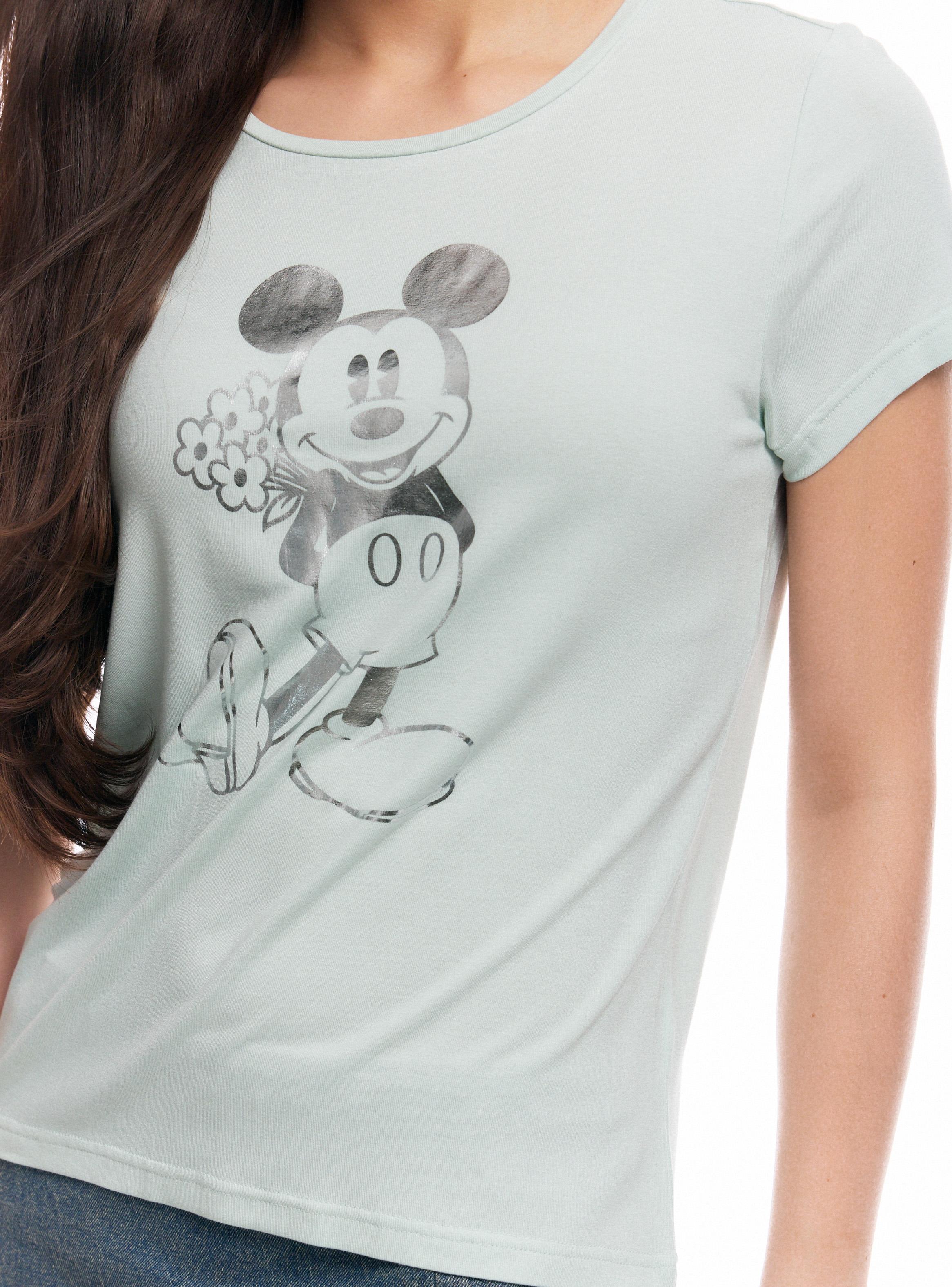 Polera Licencia Mickey Mouse Flores Folia-3
