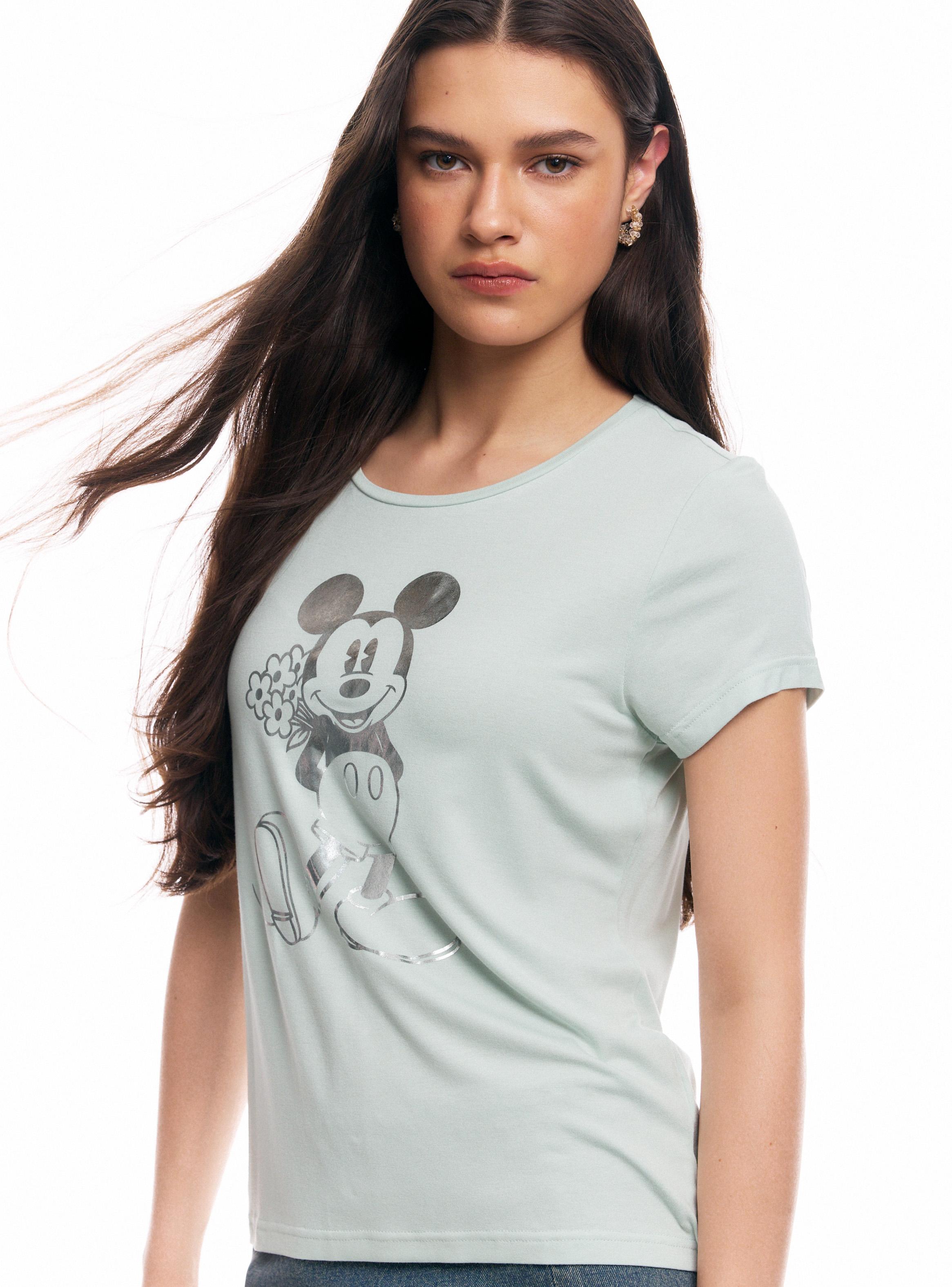 Polera Licencia Mickey Mouse Flores Folia-2