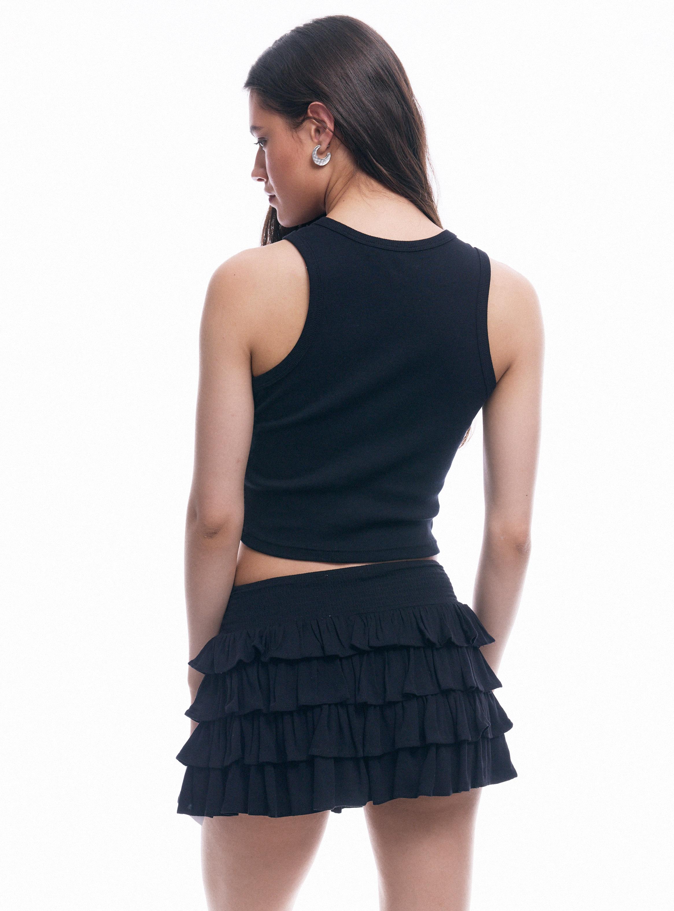 Polera Tank Licencia Kuromi Bordado-1