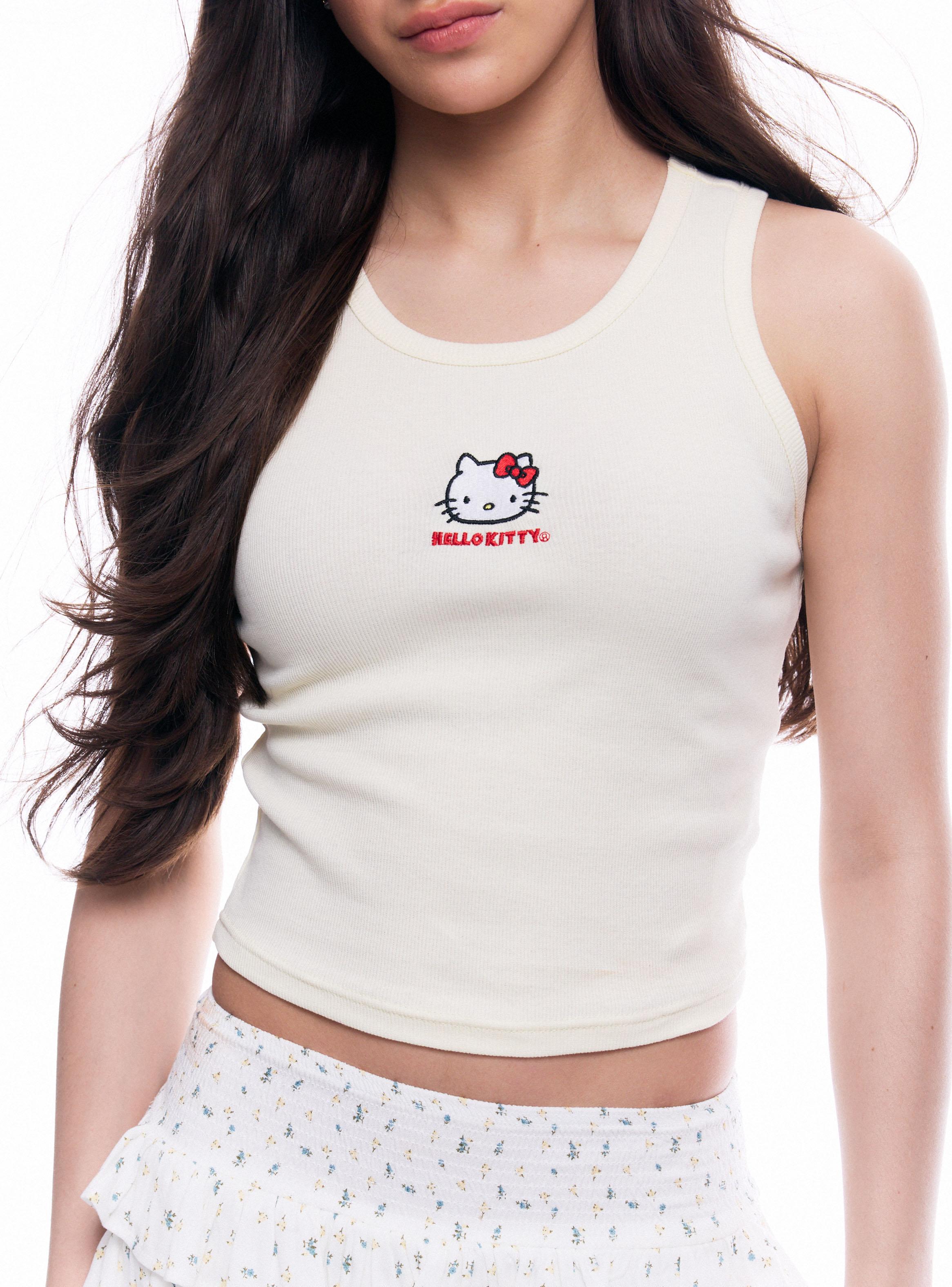 Polera Tan Licencia Hello Kitty Bordado-3