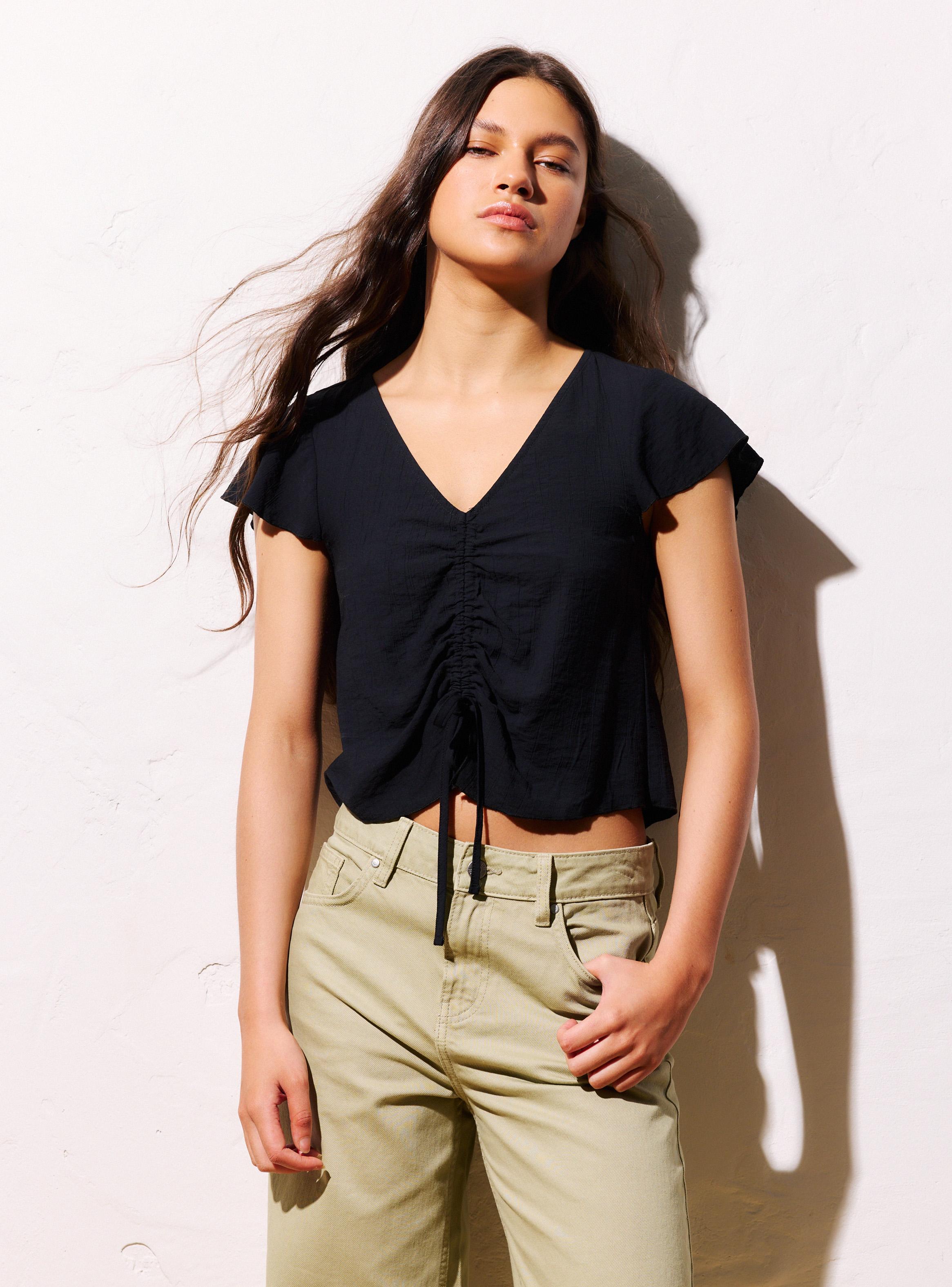 Blusa con Recogido-0