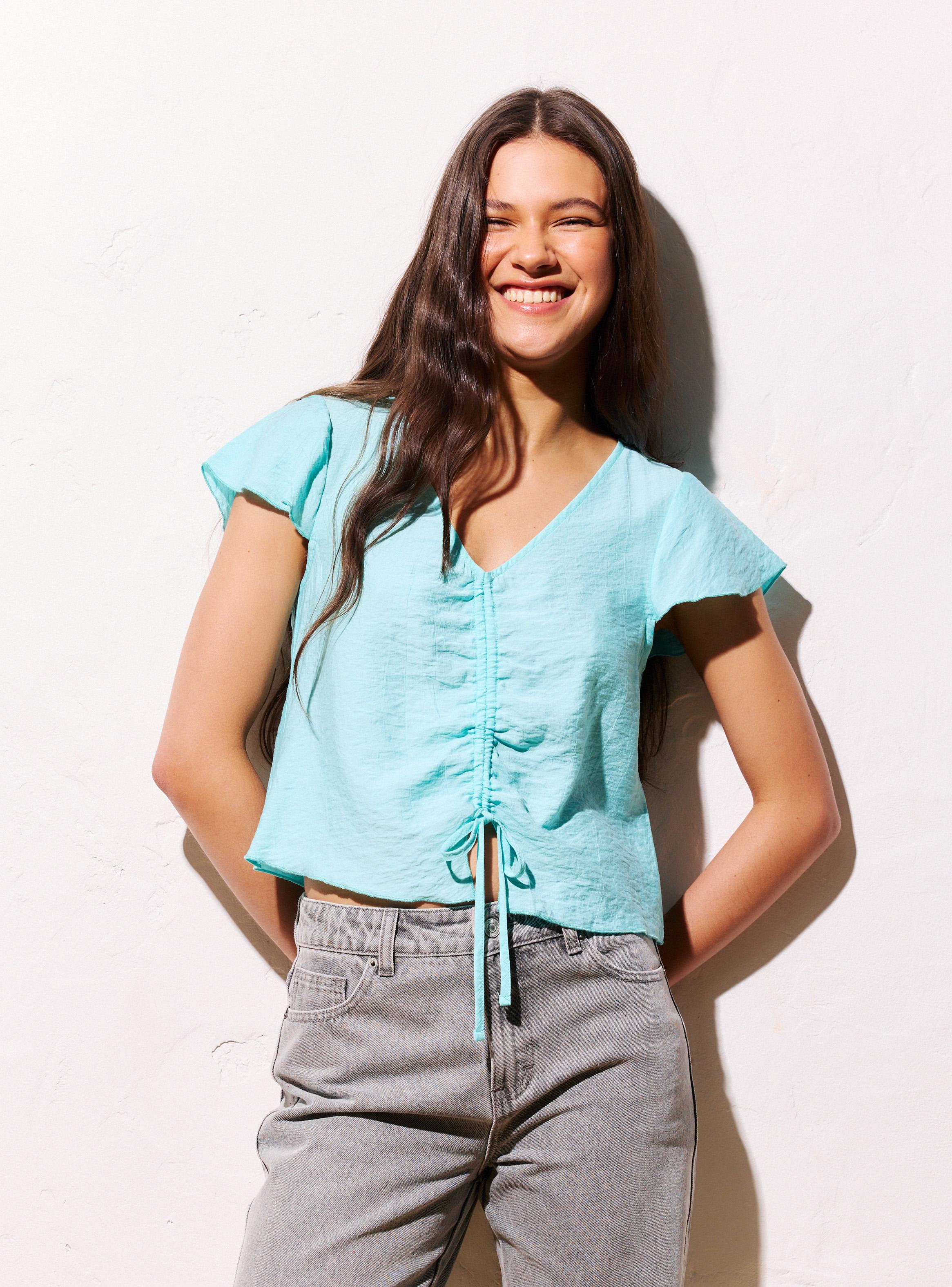 Blusa con Recogido-0
