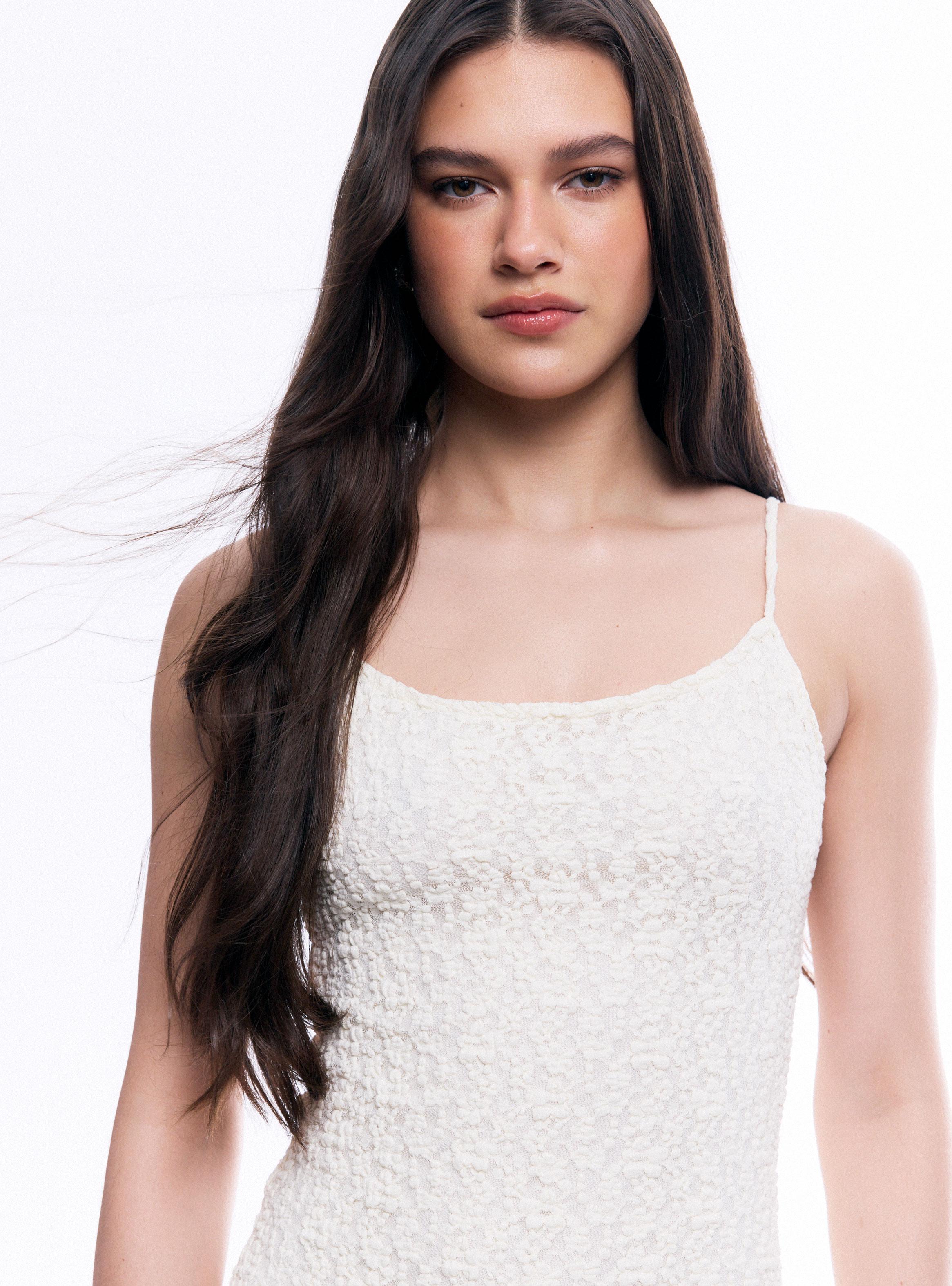 Vestido Maxi de Encaje con Tirantes-2