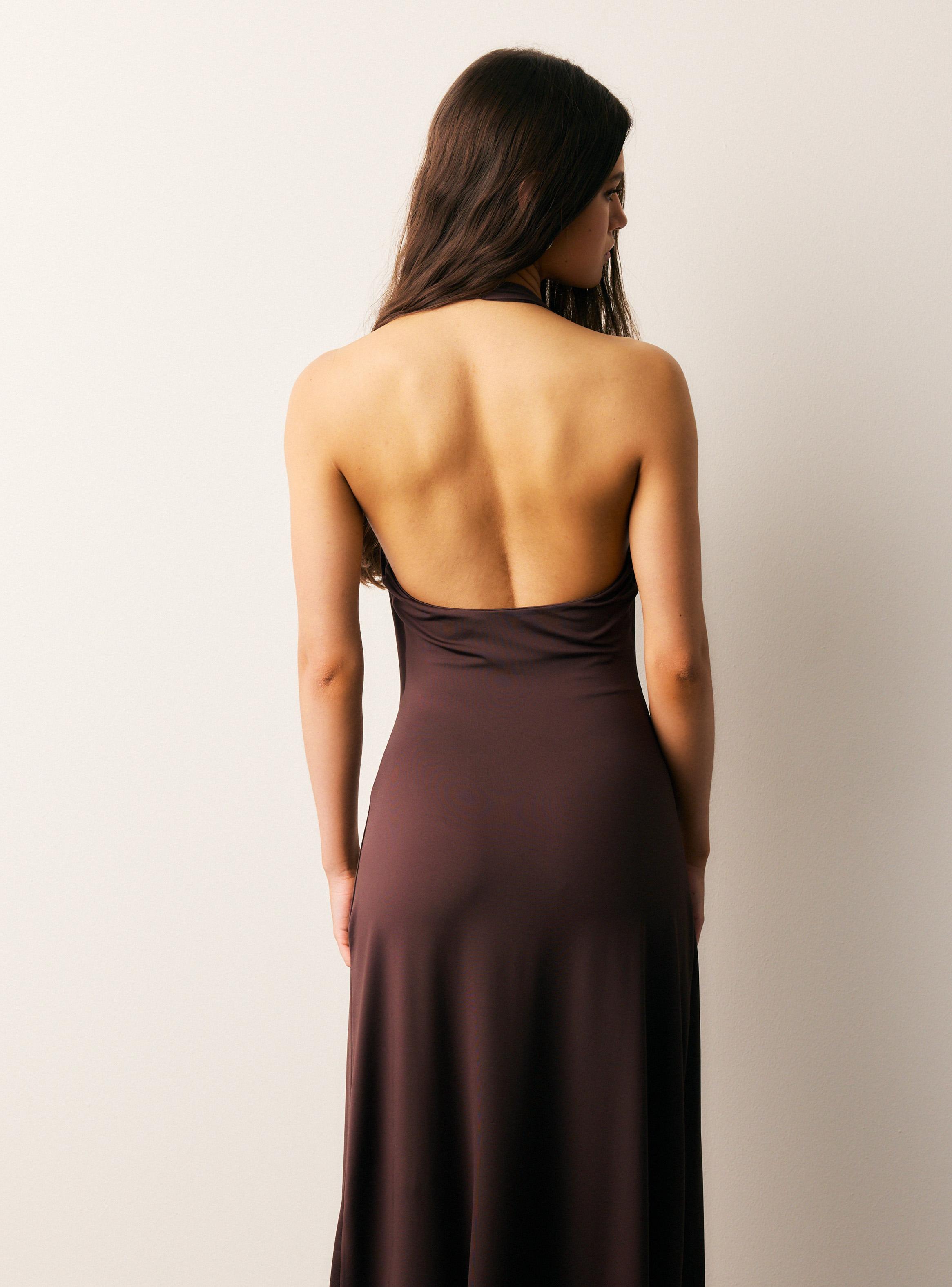 Vestido Largo Cuello Halter-1