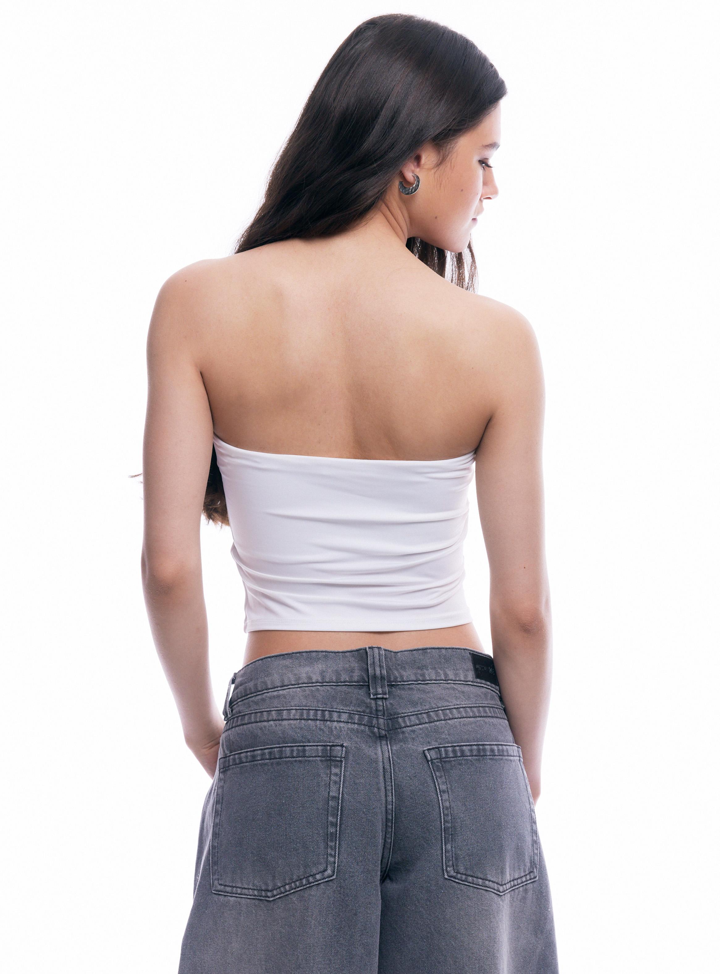 Polera Strapless Ajustado-1