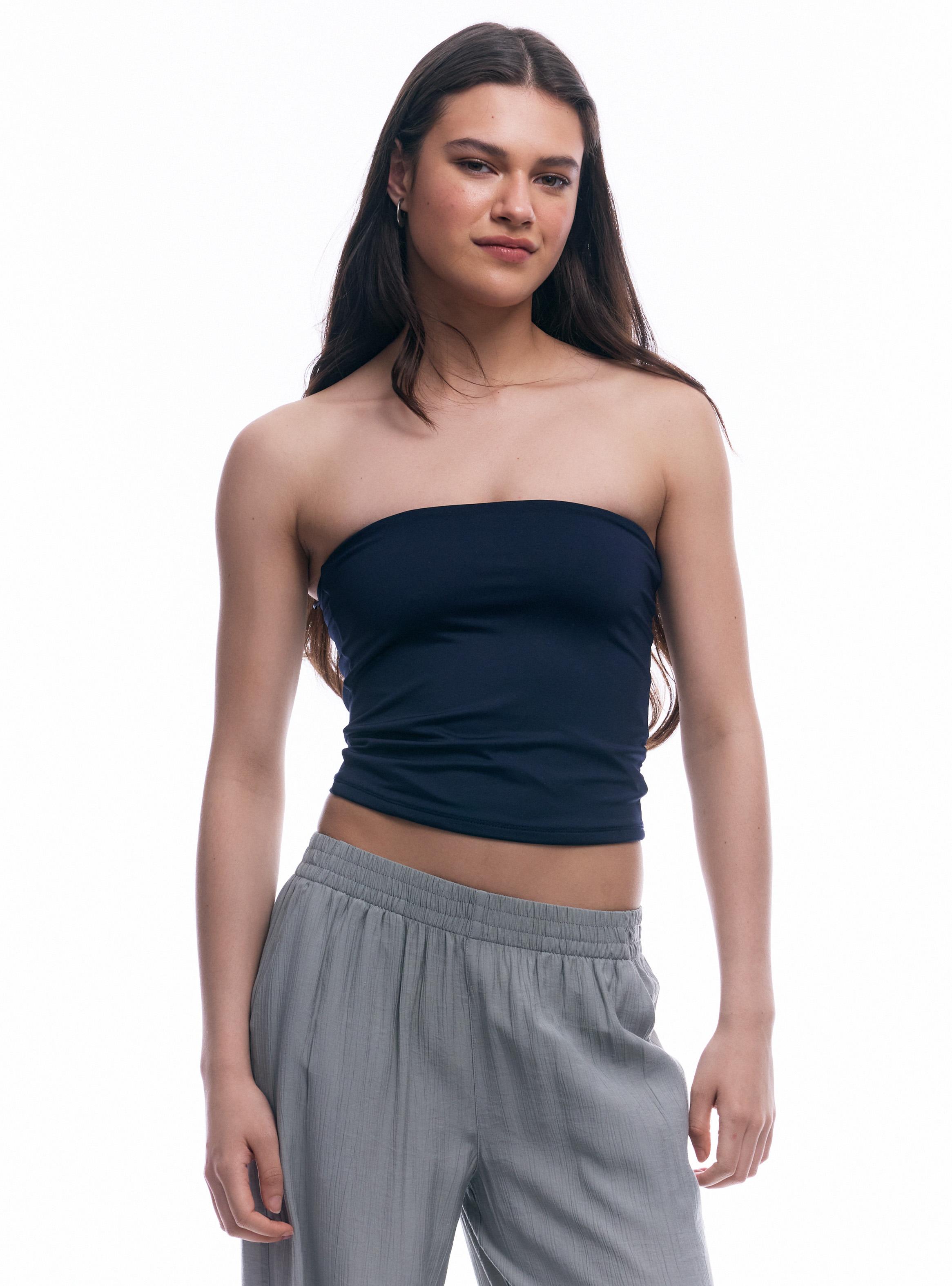 Polera Strapless Ajustado-0