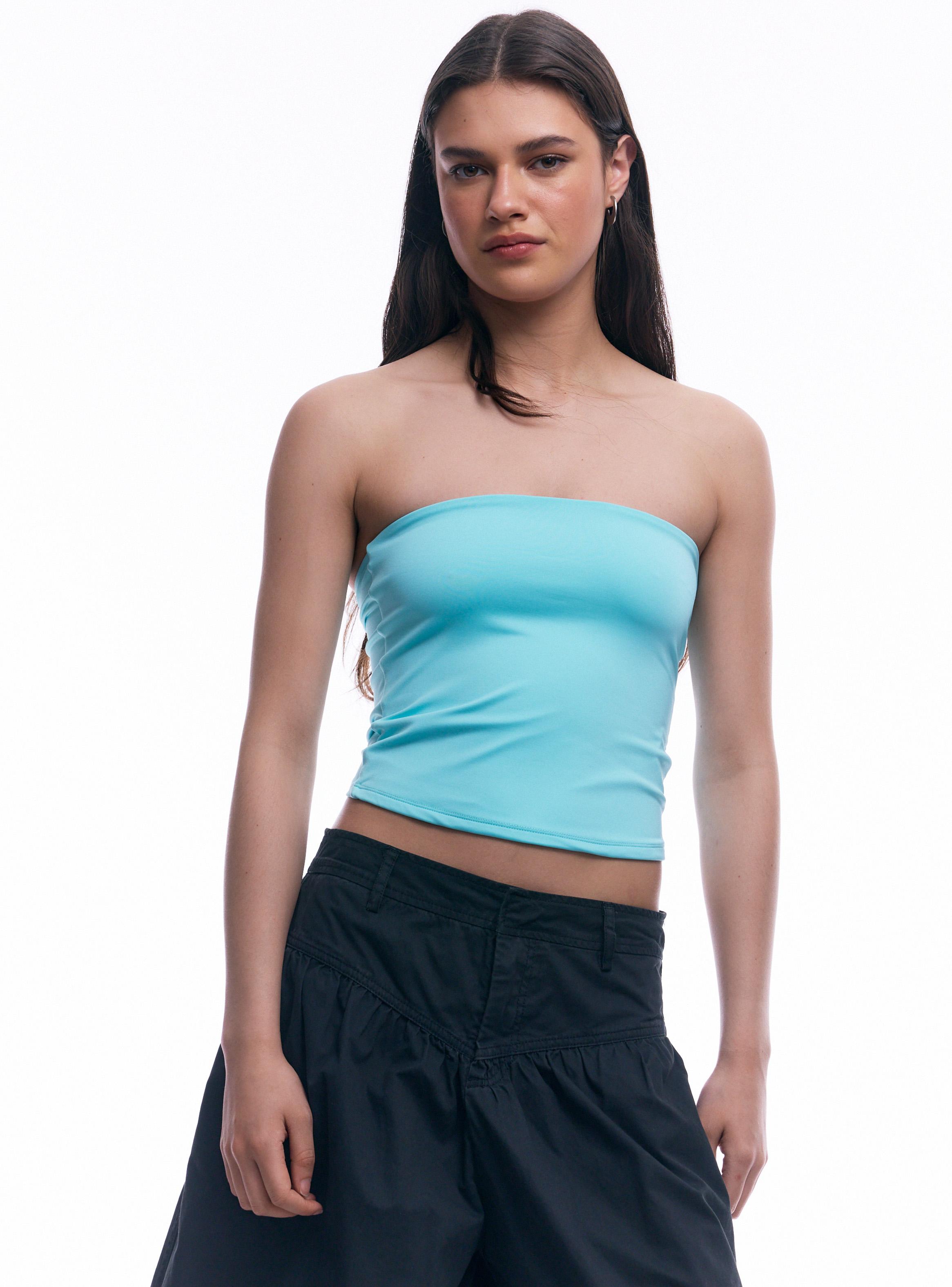 Polera Strapless Ajustado-0