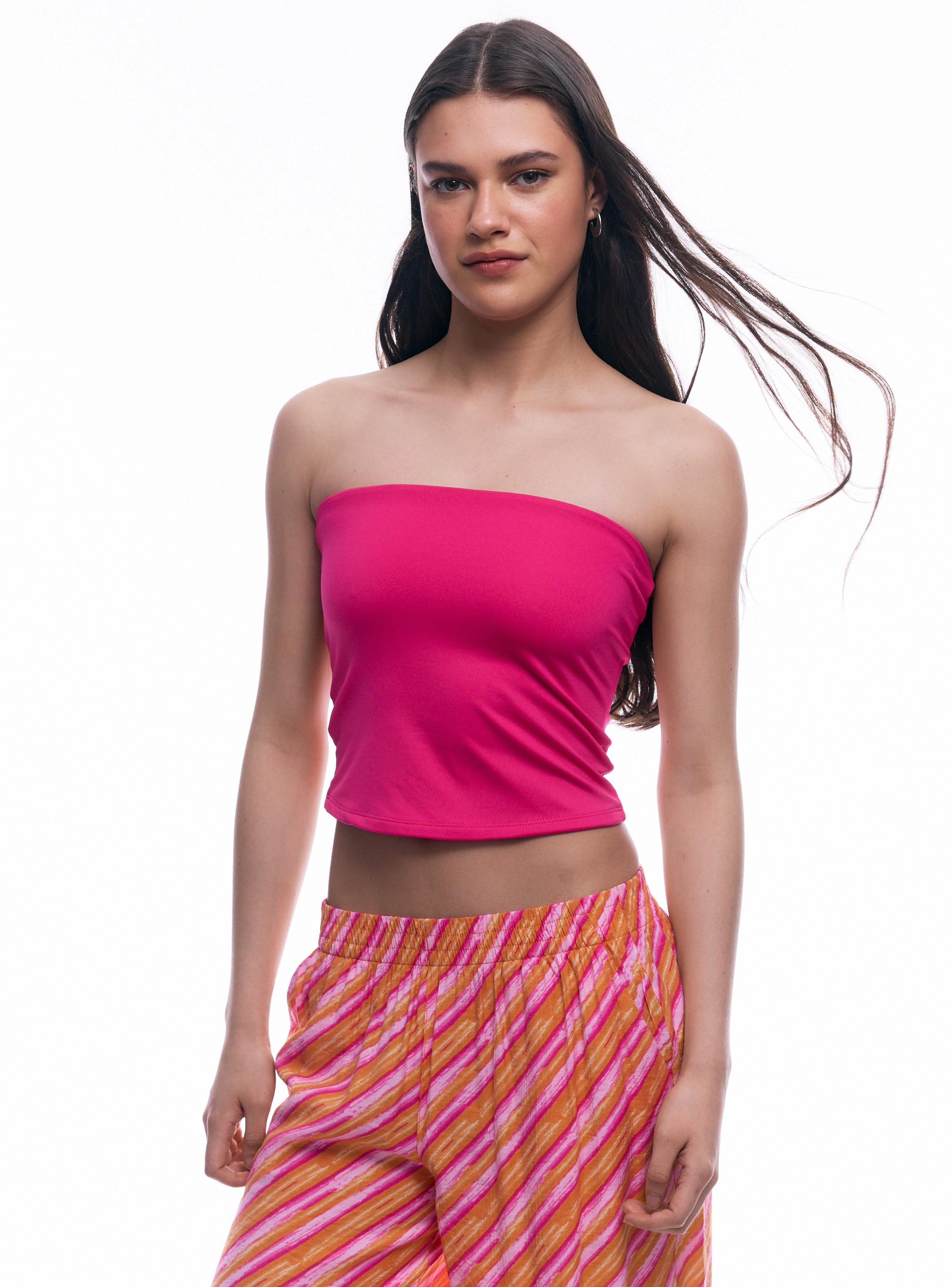 Polera Strapless Ajustado-0