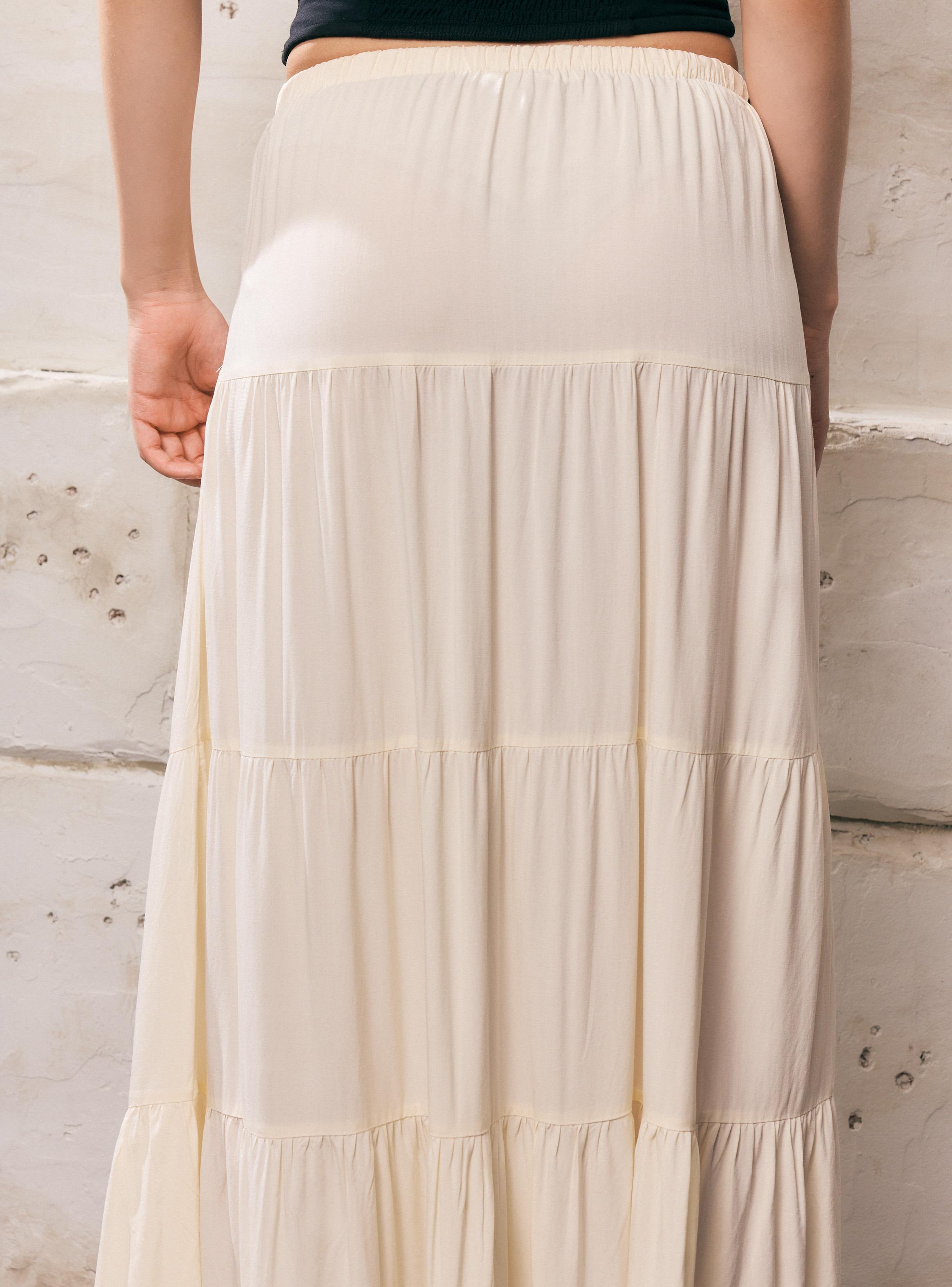 Falda Maxi con Cortes y Cordón Ajustable-3