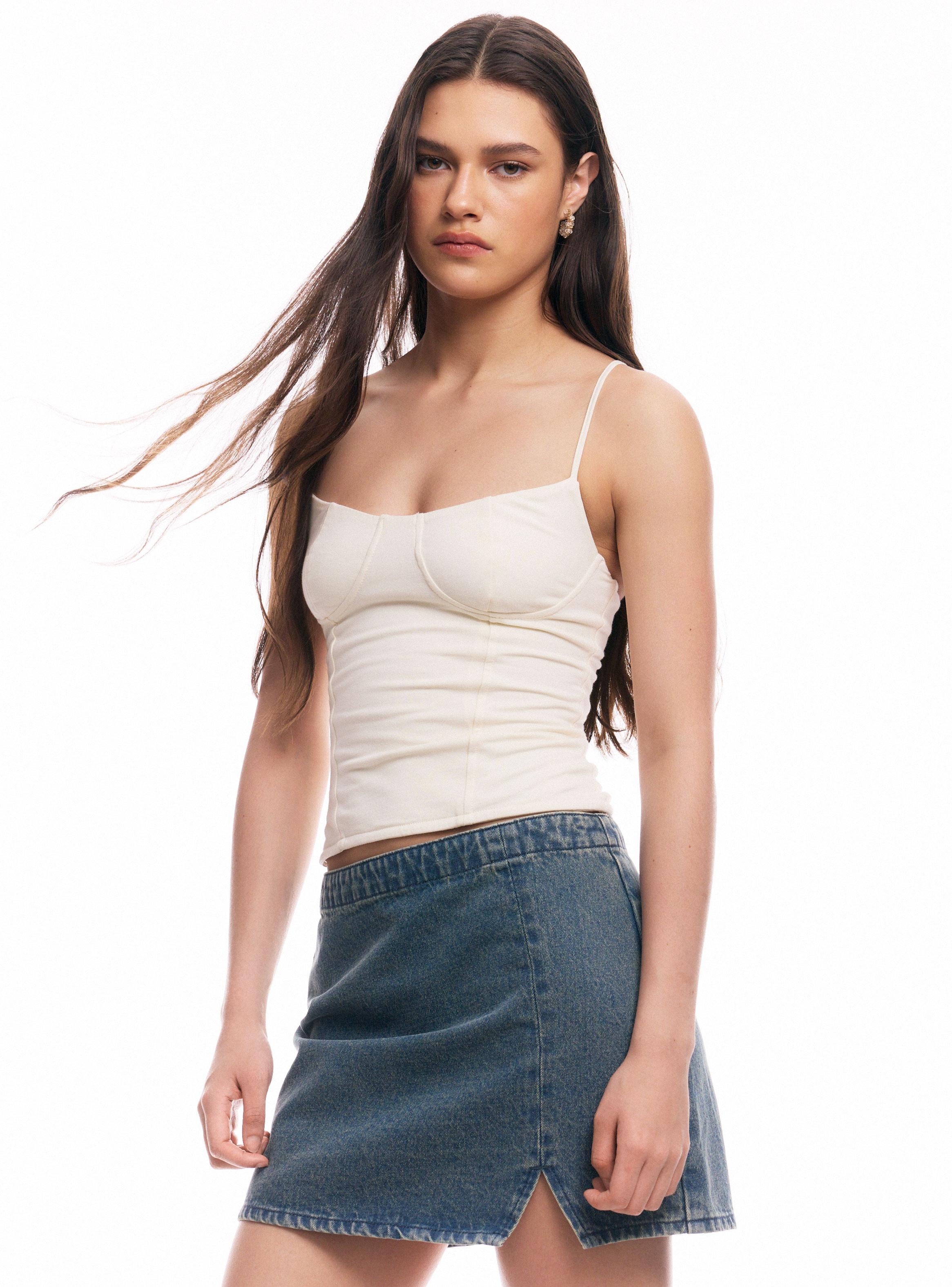 Polera Corset con Tiritas-0