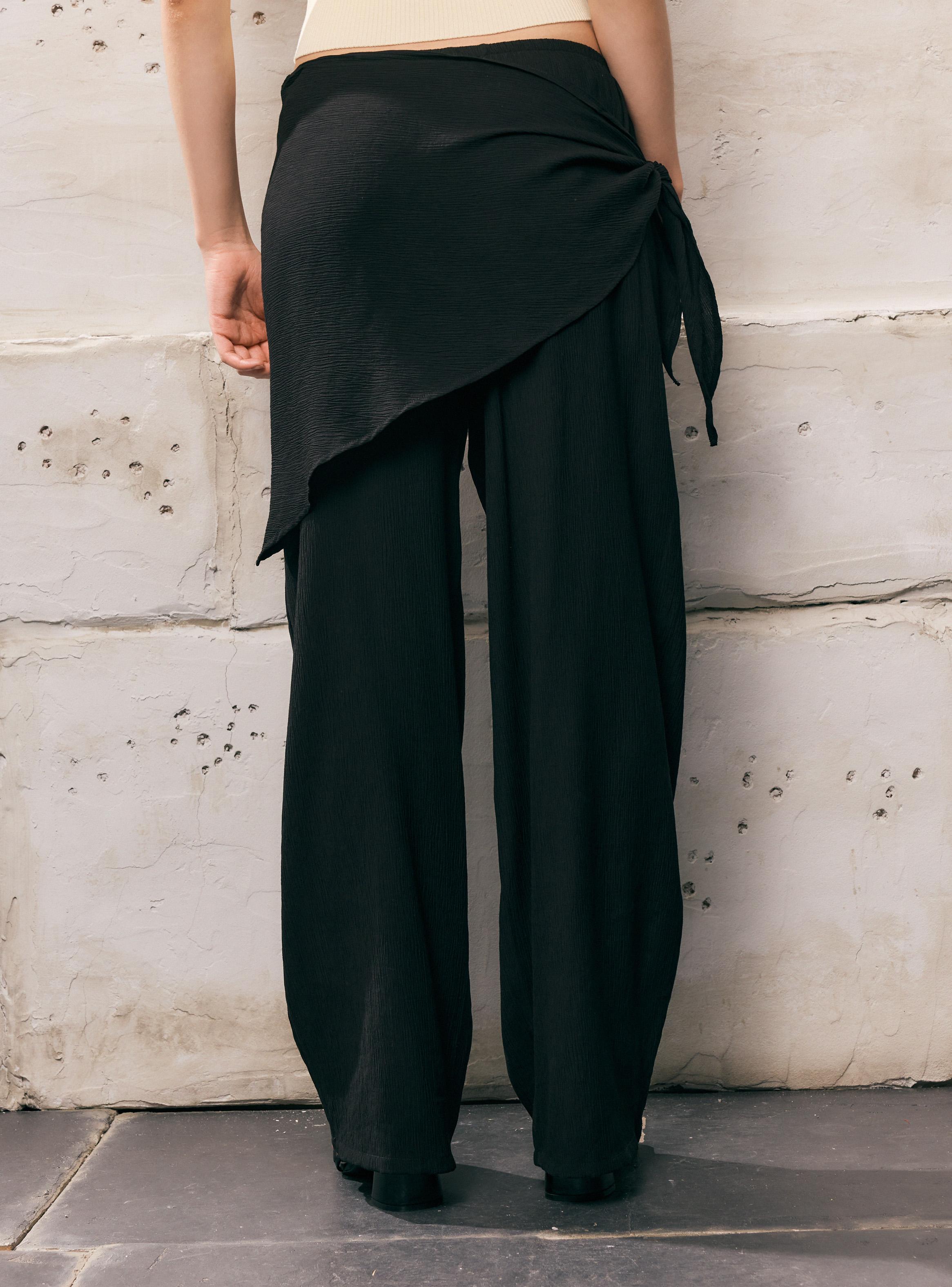 Pantalón Widel Leg con Pañuelo-1