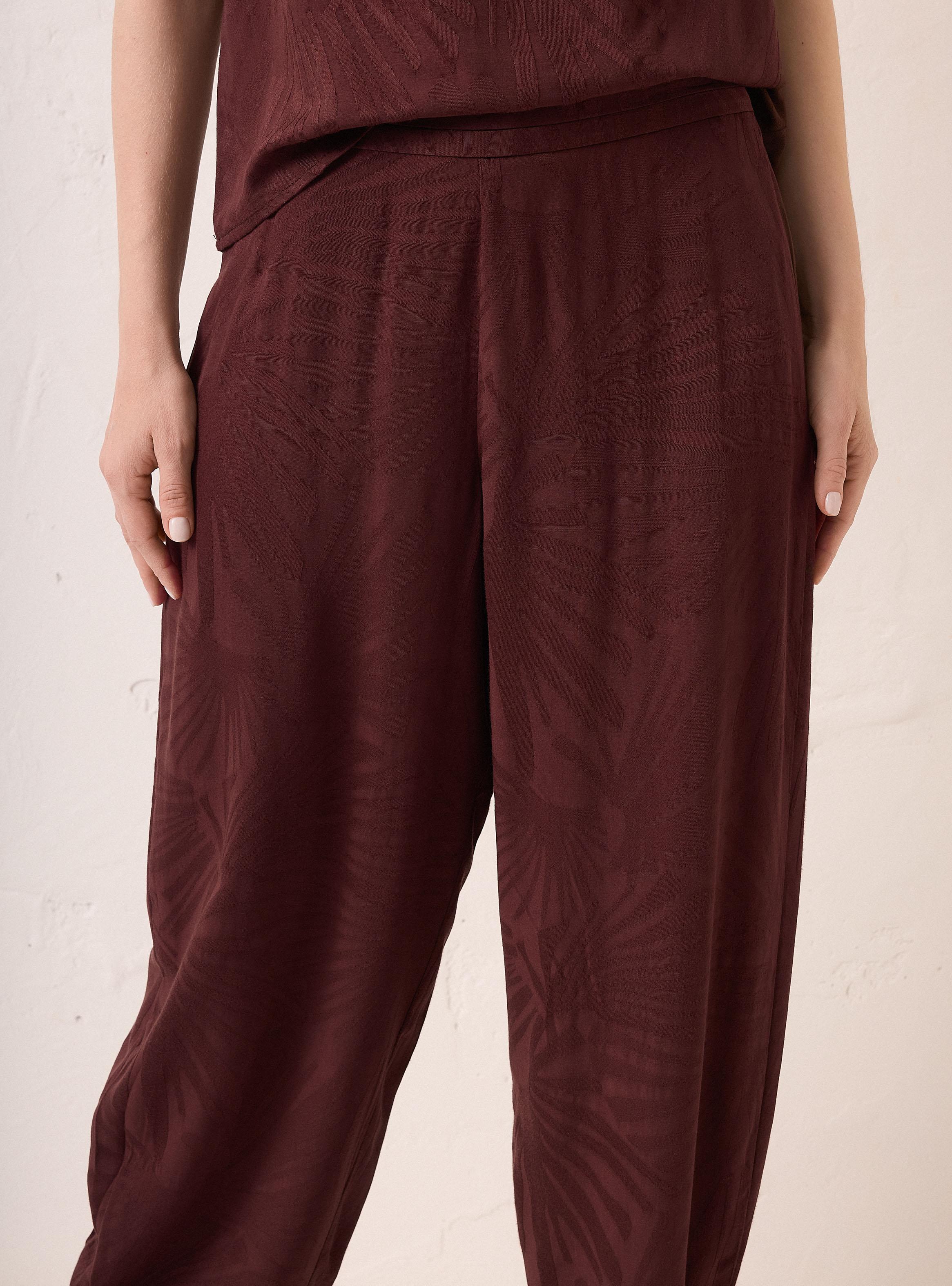 Pantalón Bombacho con Detalle de Alforzas en Cintura-2