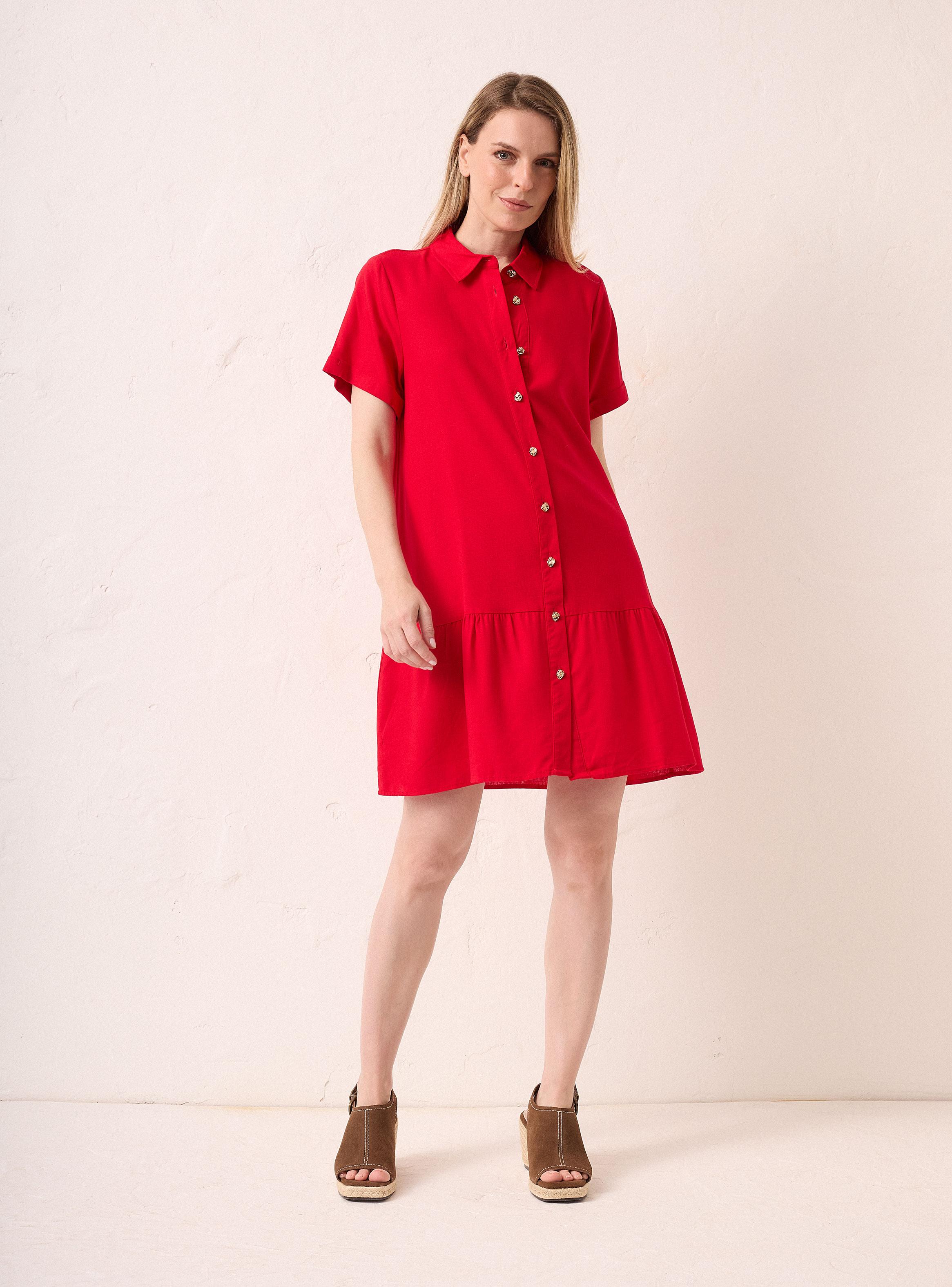 Vestido Midi con Vuelo en Ruedo-4