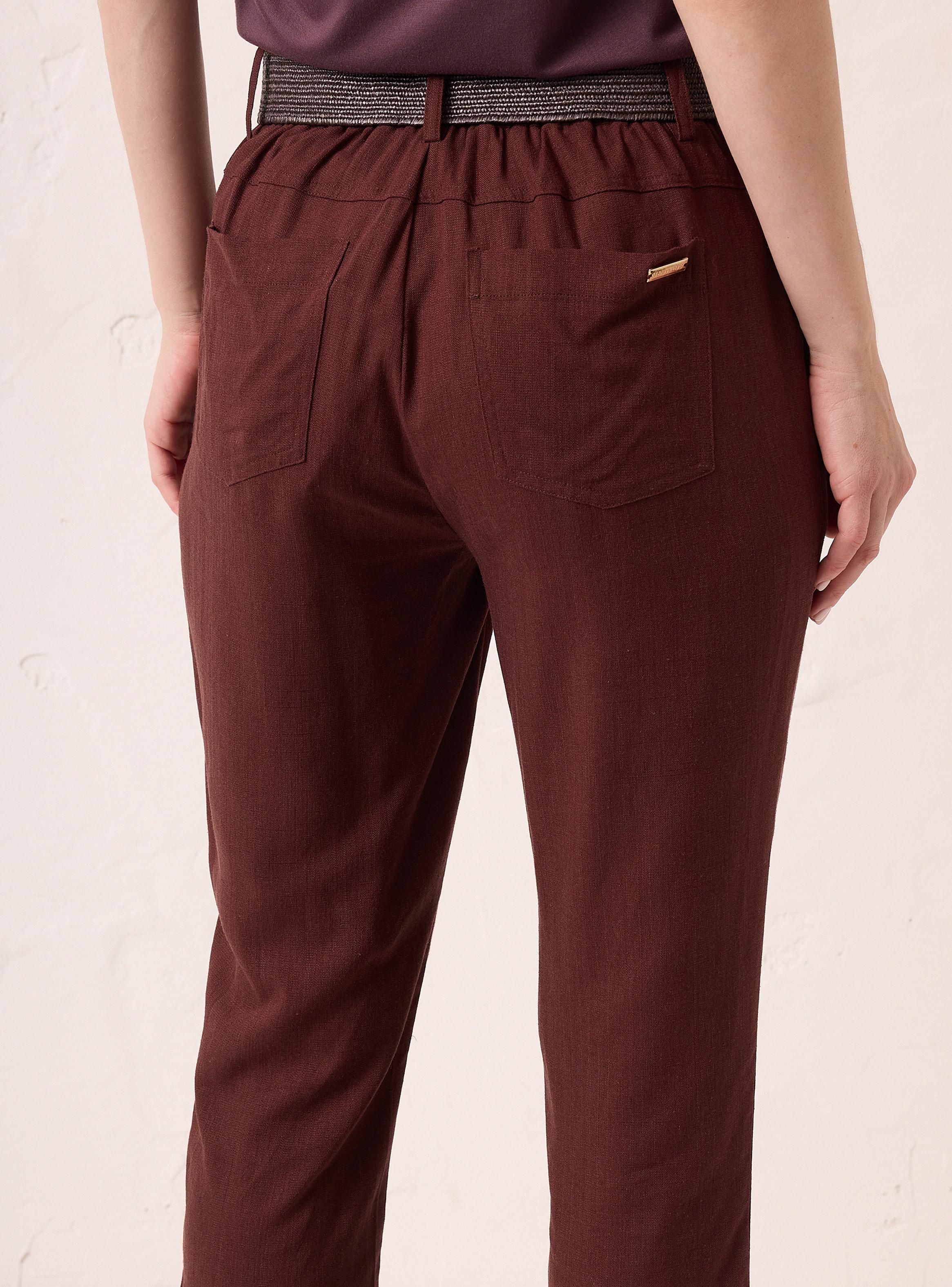 Pantalón Cropped con Cinturón-3