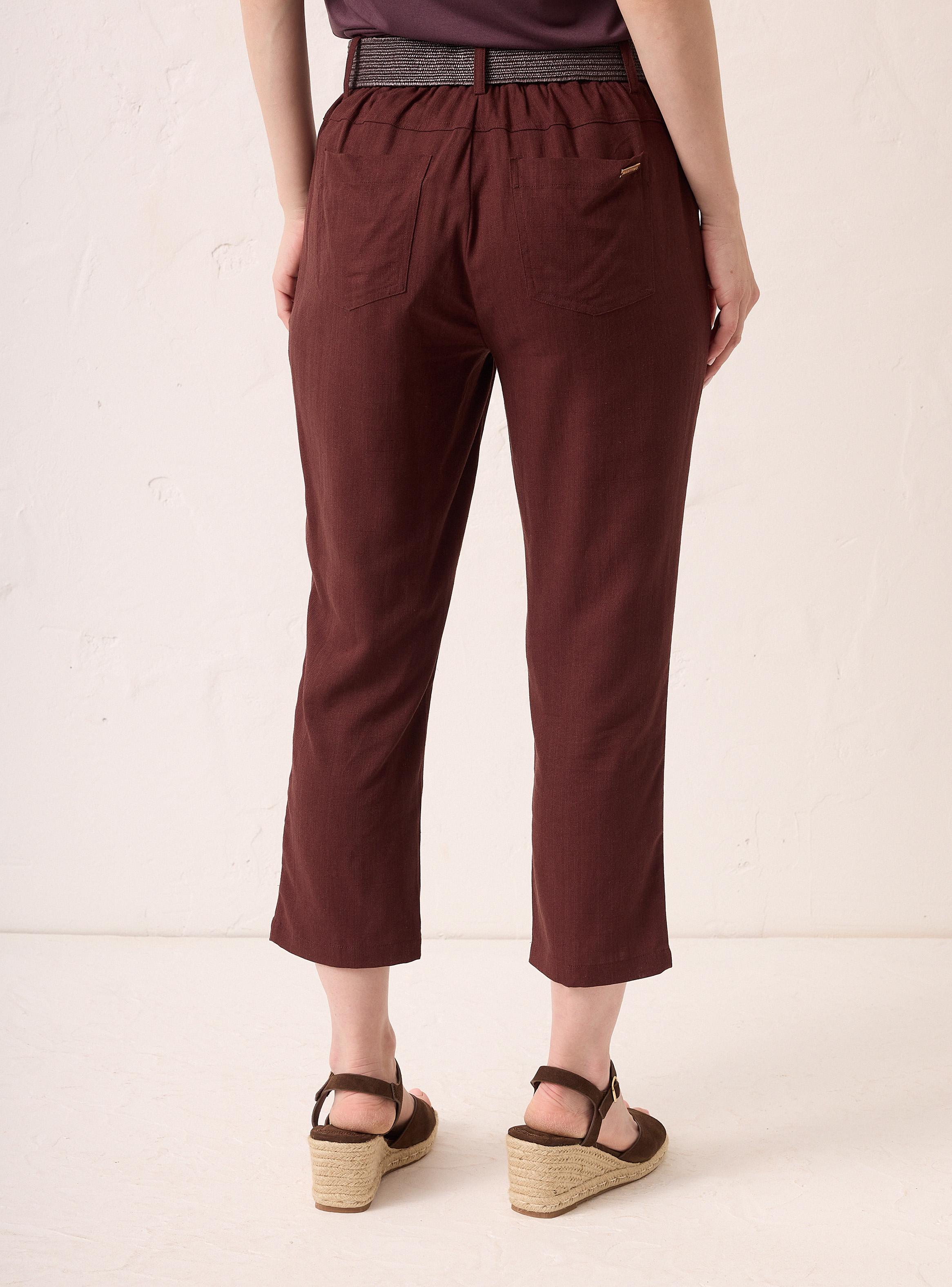 Pantalón Cropped con Cinturón-1