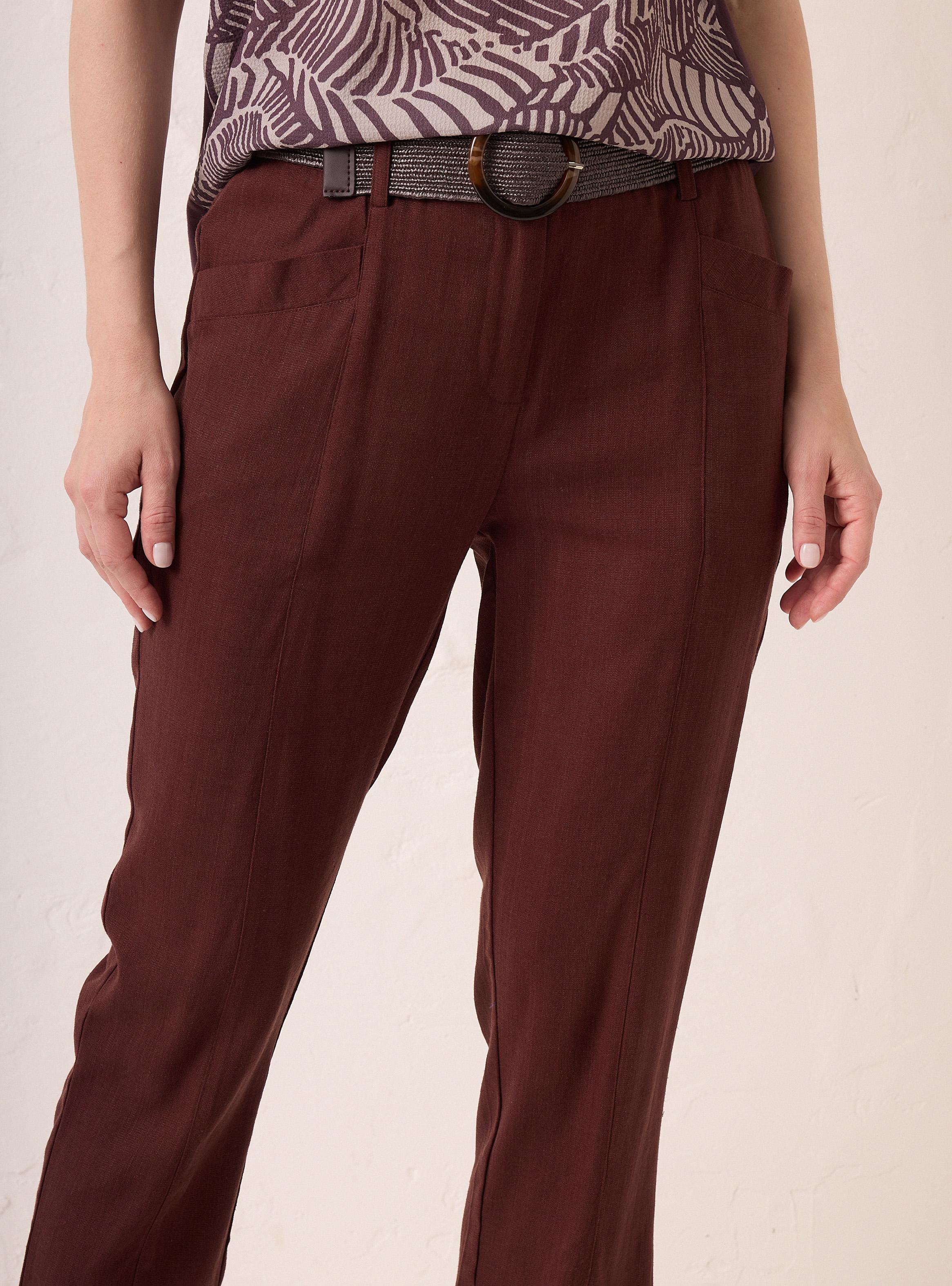 Pantalón Cropped con Cinturón-2