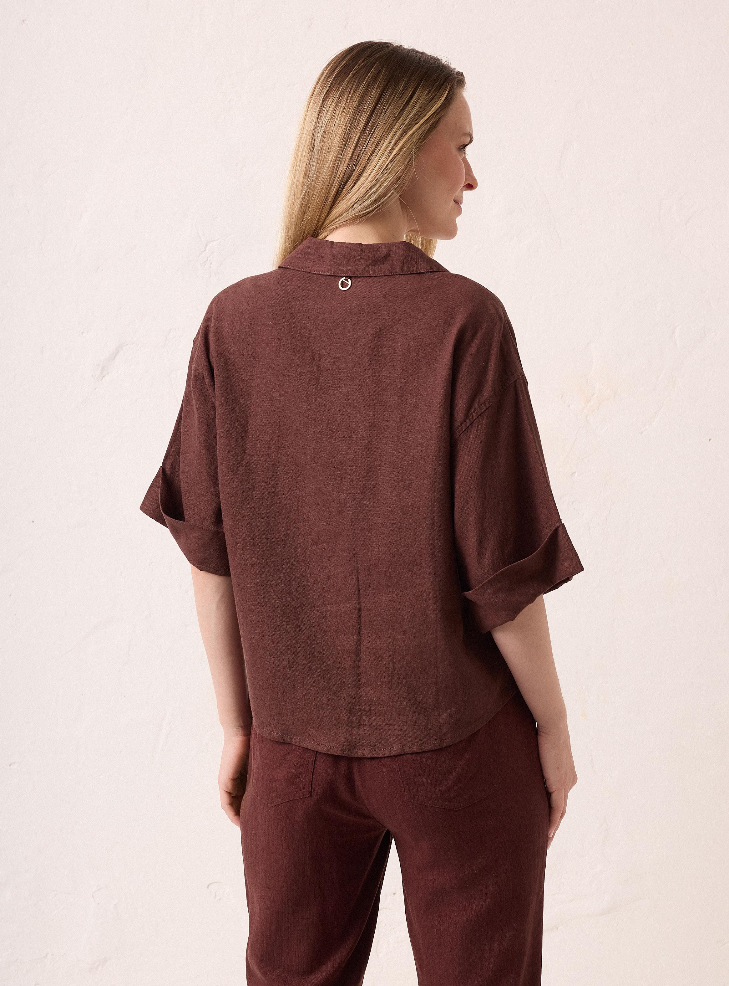 Blusa Escote V con Cuello-1