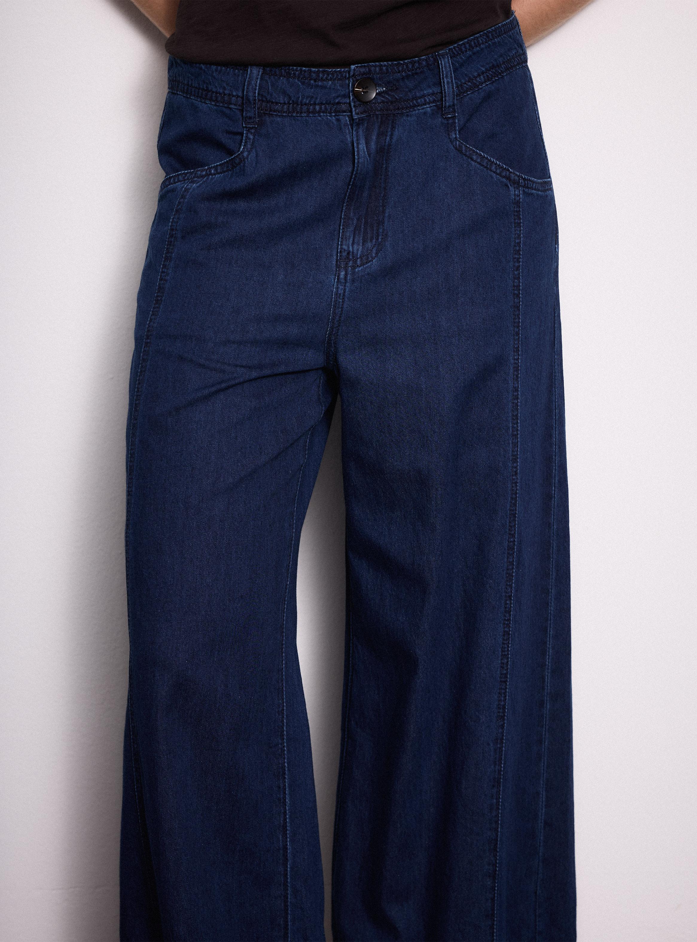 Pantalón con Bolsillo Trasero Ojal-2