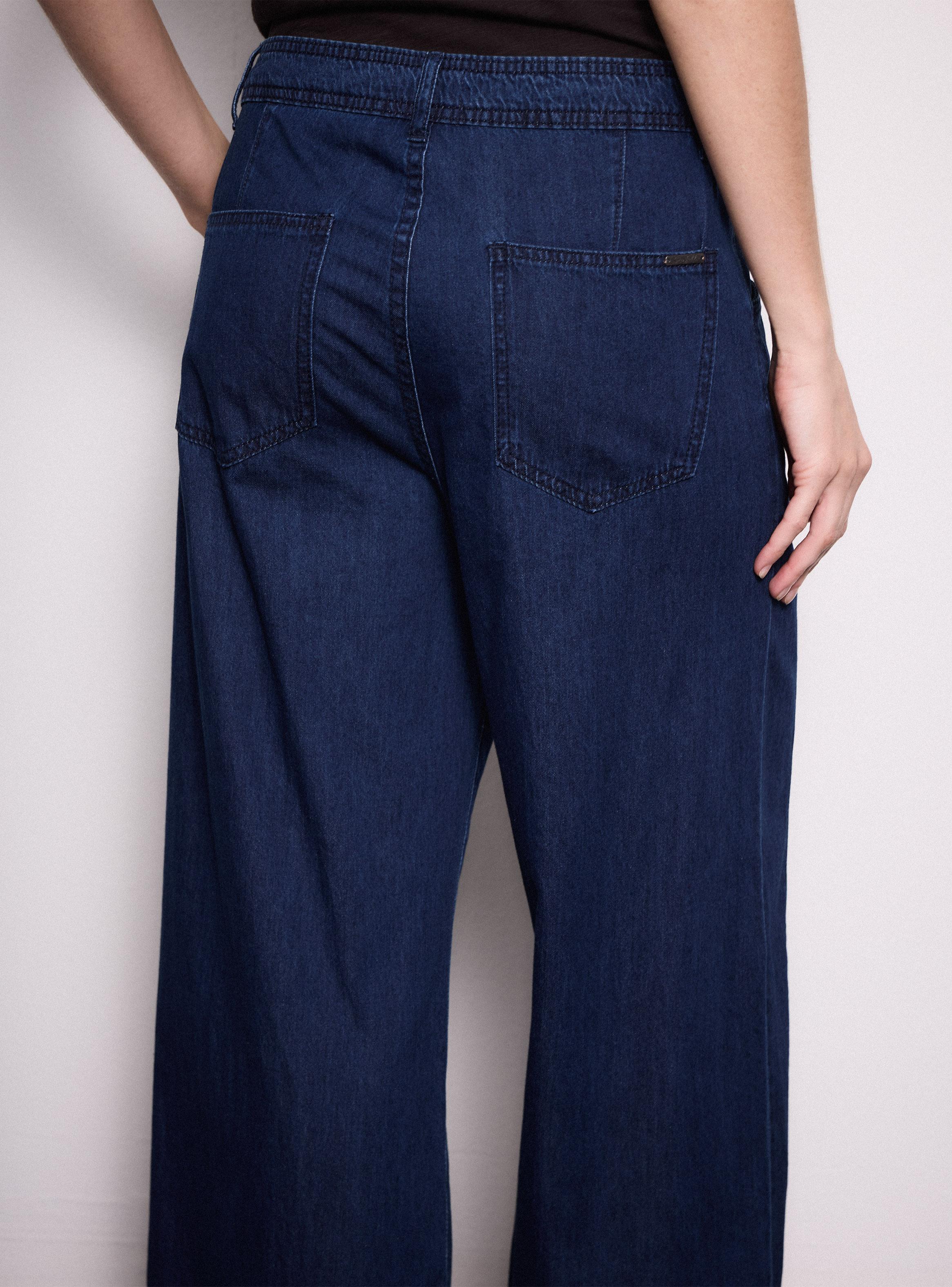 Pantalón con Bolsillo Trasero Ojal-3