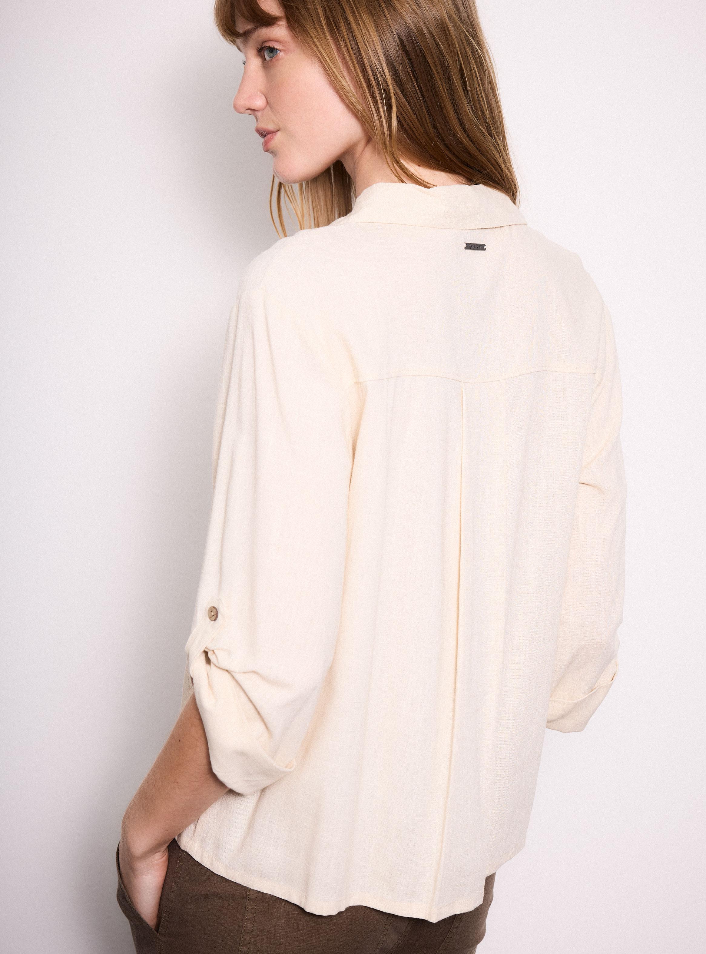 Blusa Manga 3/4 Botón-3