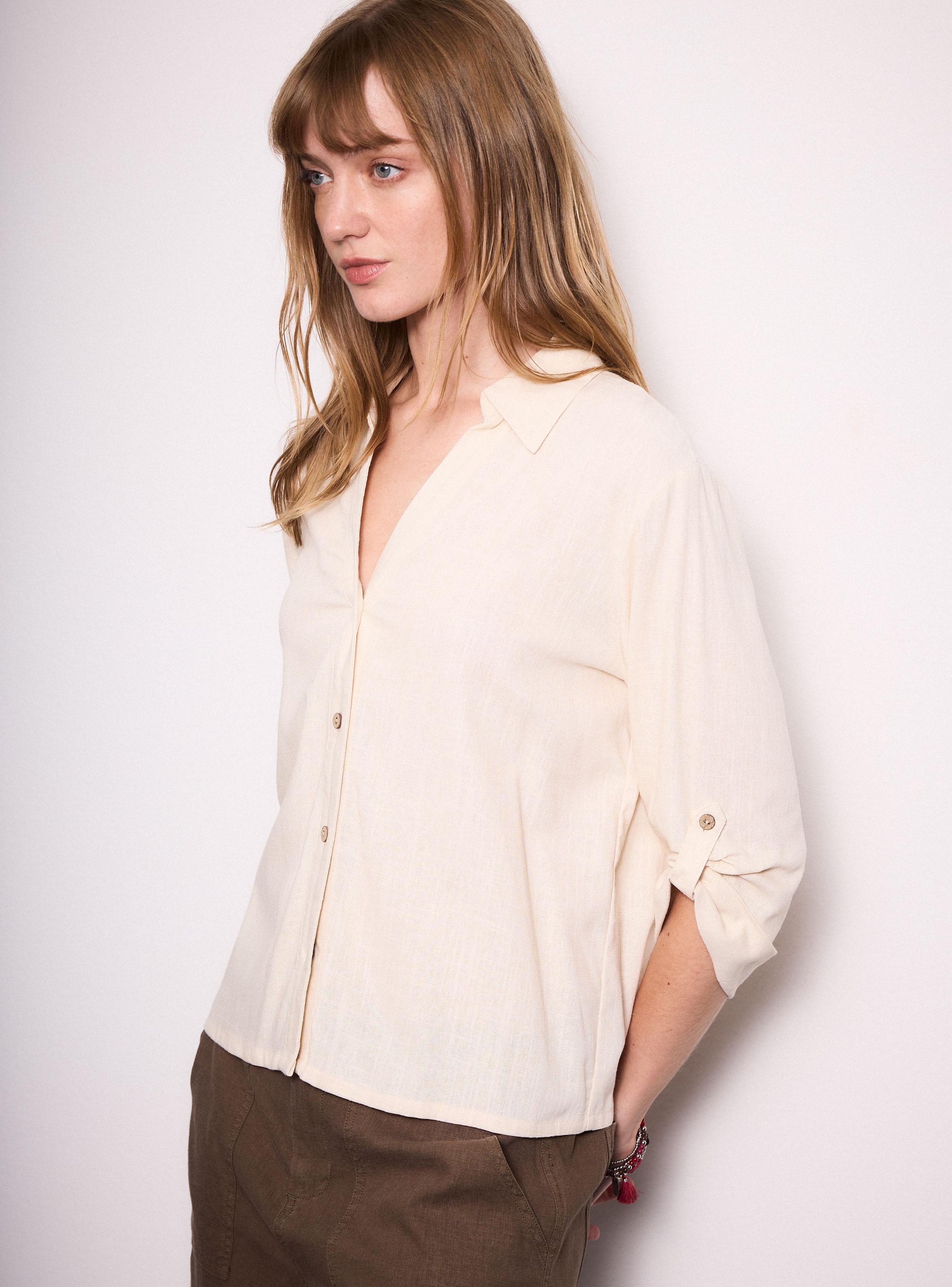 Blusa Manga 3/4 Botón-2